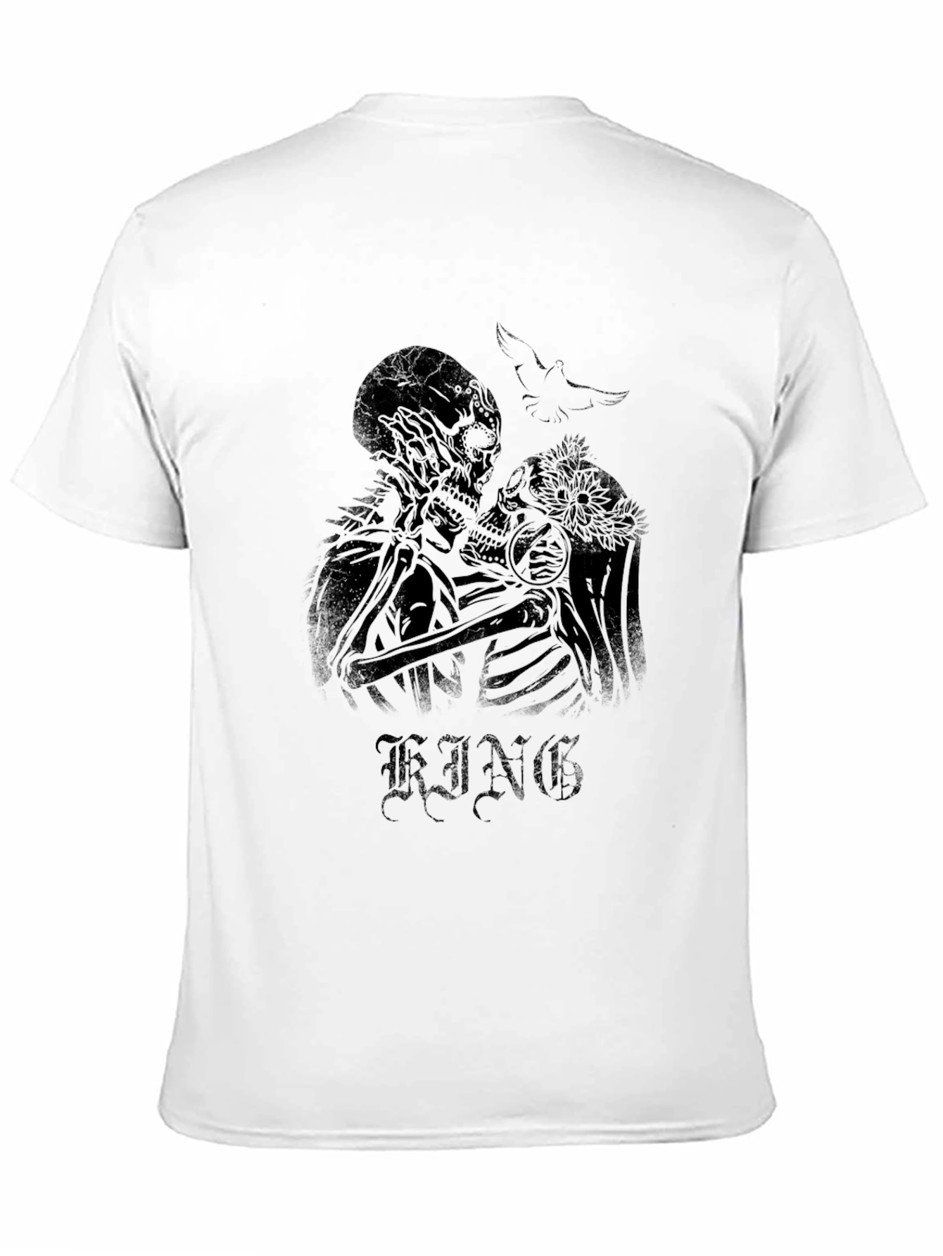 Skull Couple Graphic Tee - King T-Shirt
