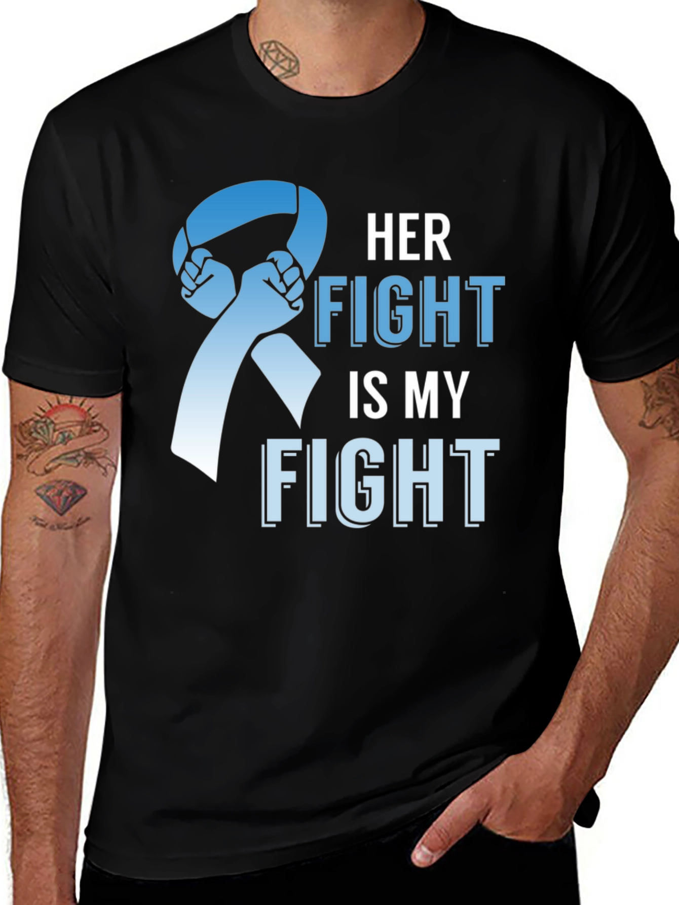 Her Fight is My Fight T-Shirt - Support Awareness