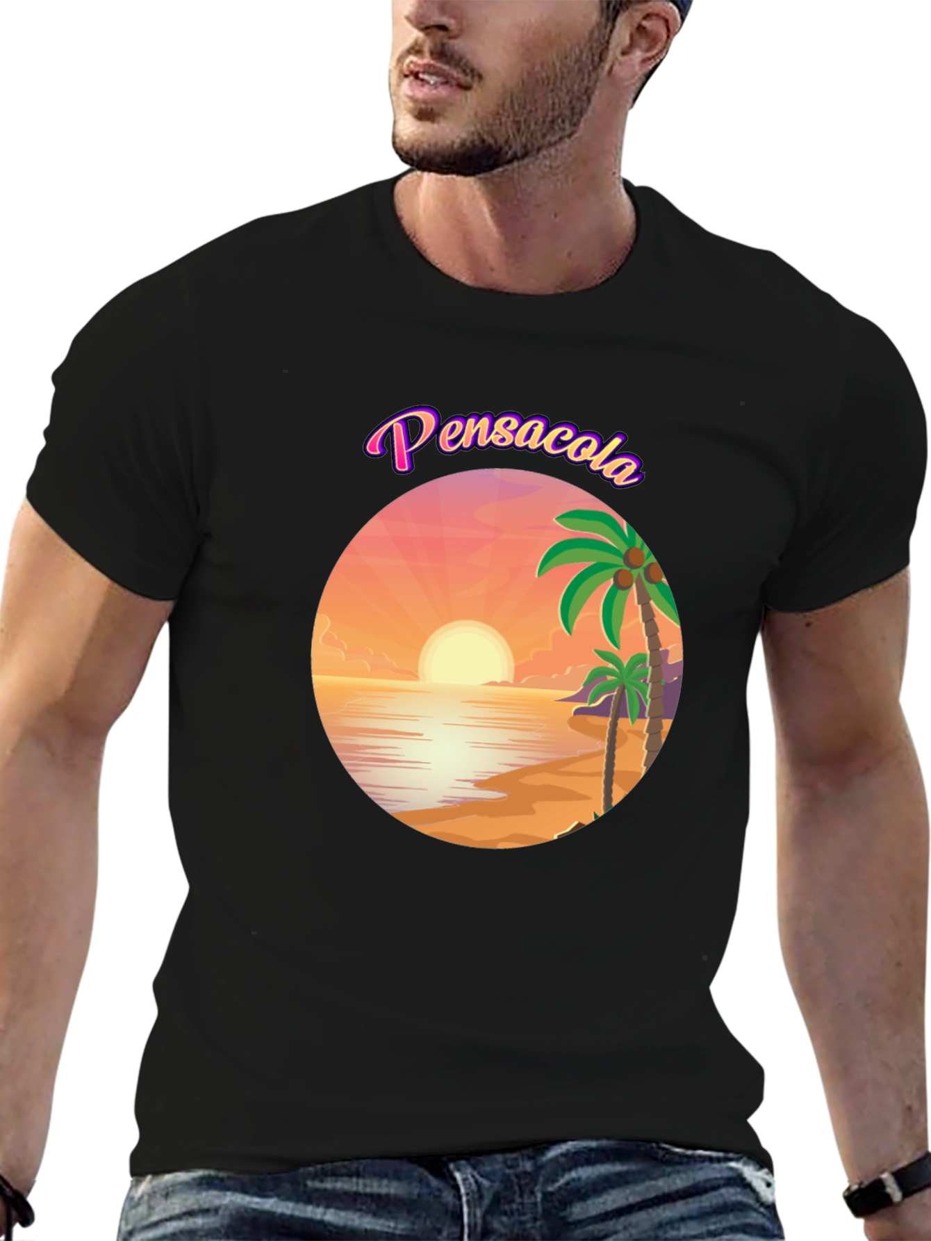 Pensacola Beach Sunset Graphic Tee