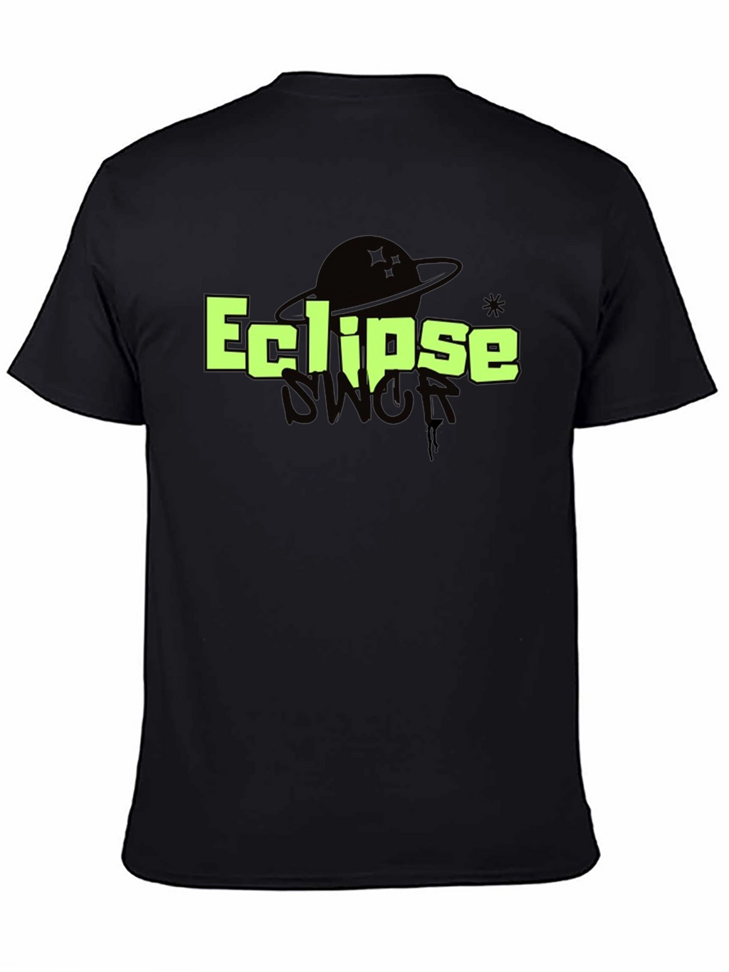 Eclipse Graphic T-Shirt - Black Cotton Tee