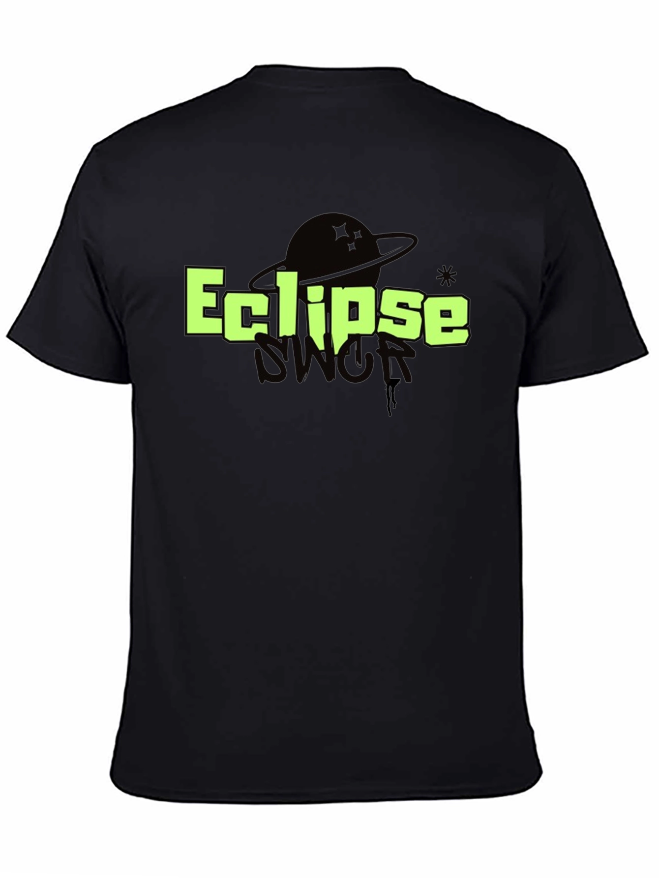 Eclipse Graphic T-Shirt - Black Cotton Tee