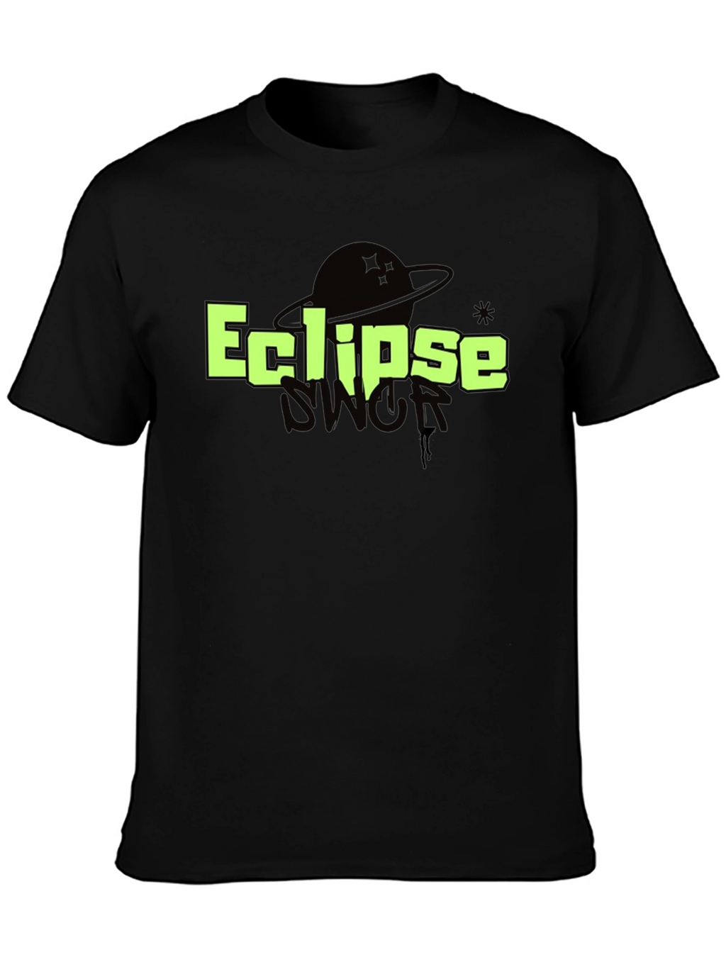 Eclipse Graphic T-Shirt - Black Cotton Tee