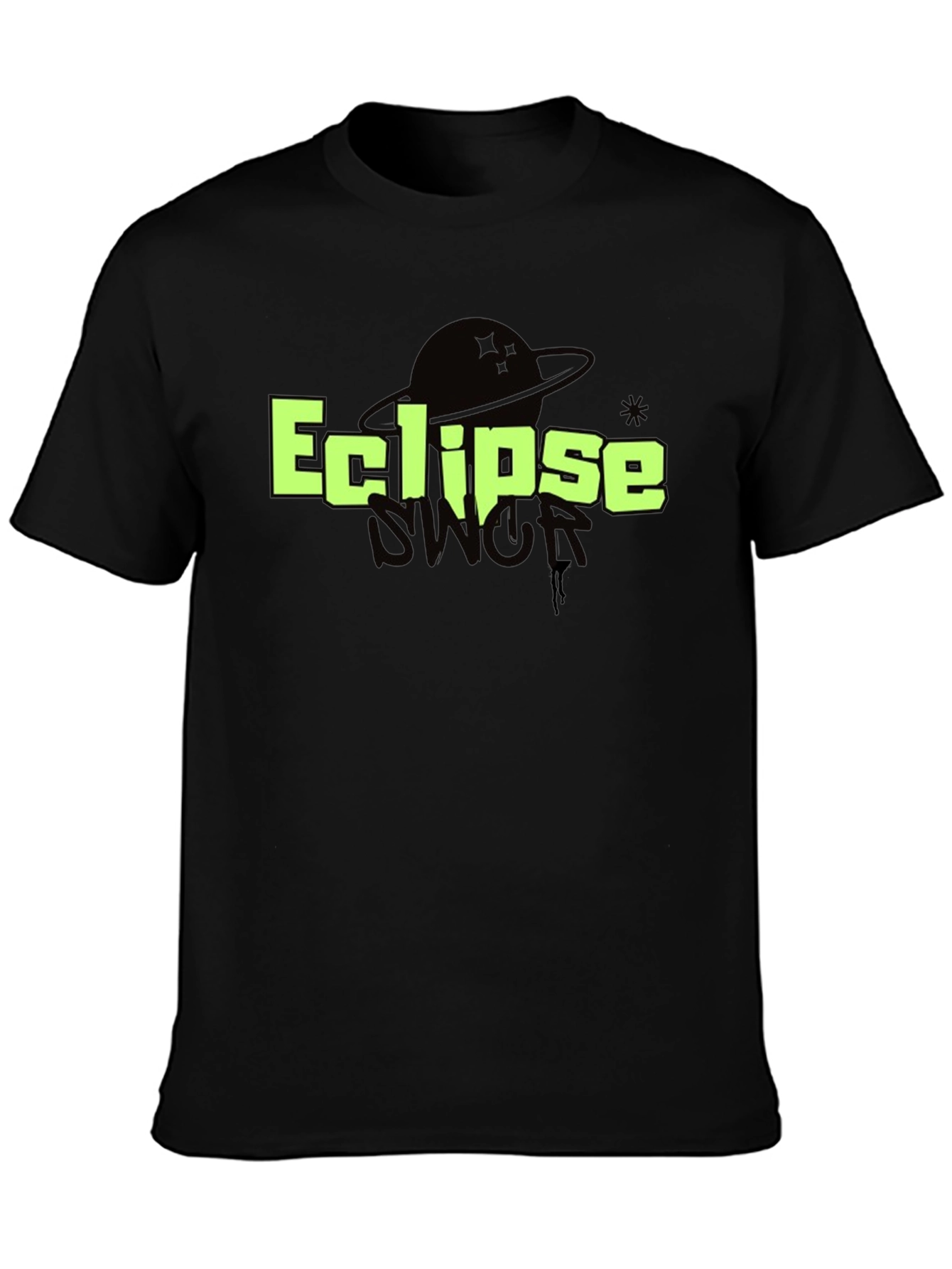 Eclipse Graphic T-Shirt - Black Cotton Tee
