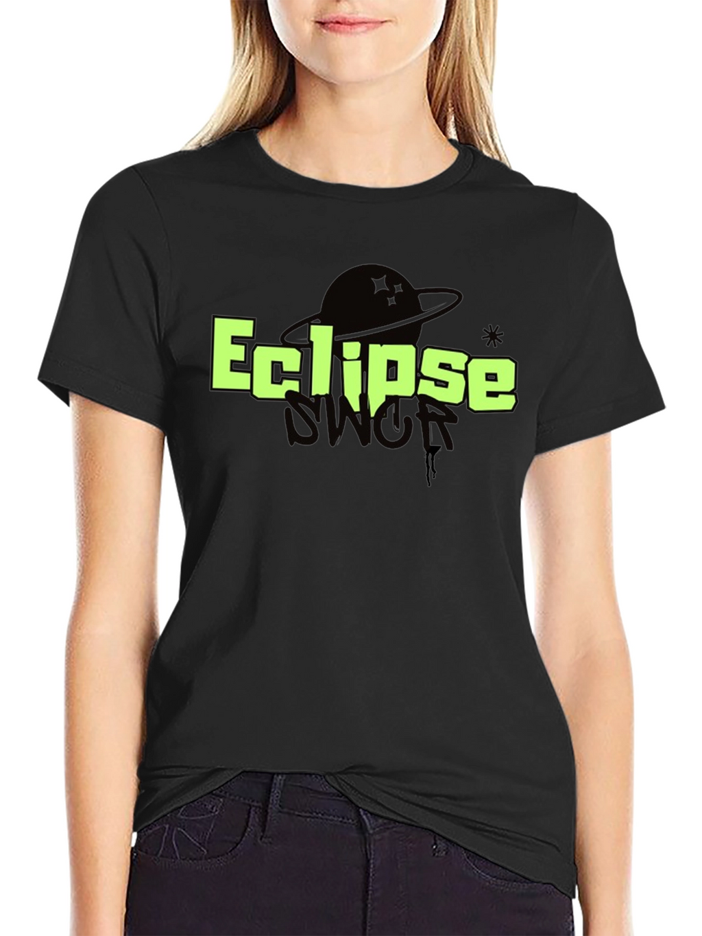 Eclipse Graphic T-Shirt - Black Cotton Tee
