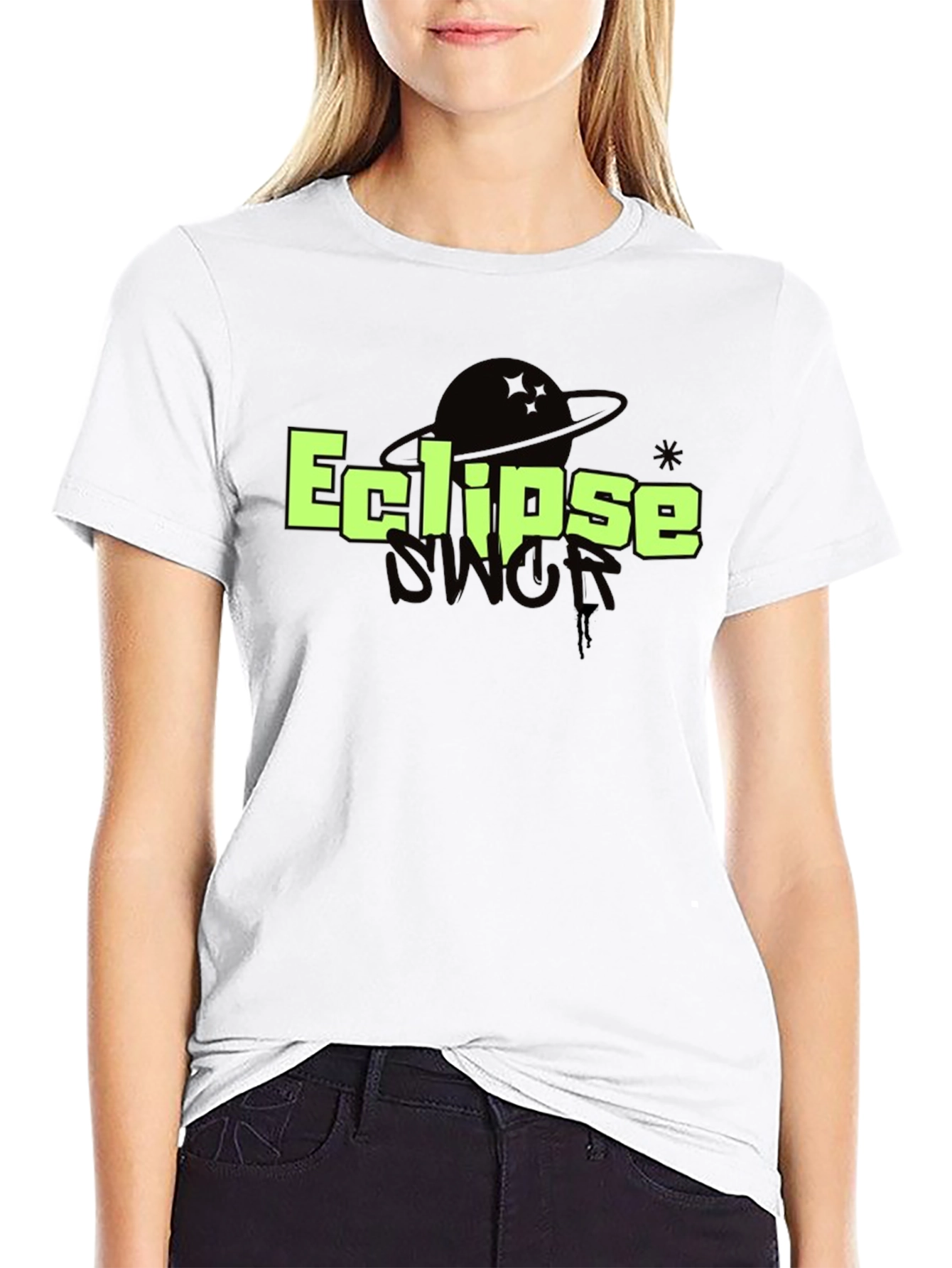 Eclipse Graphic T-Shirt - Black Cotton Tee