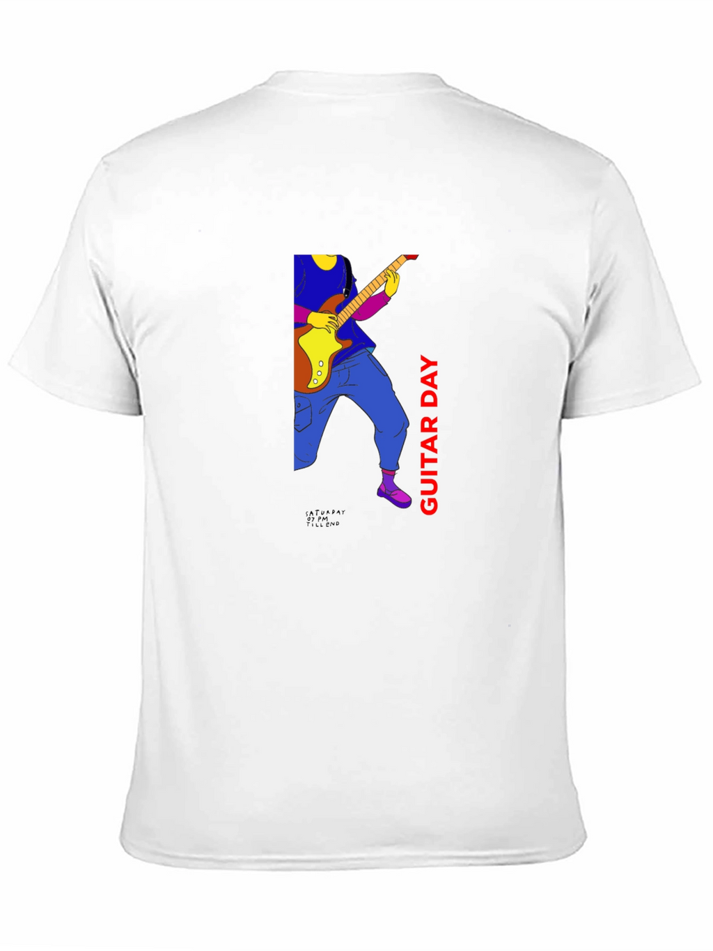 Guitar Day Graphic Tee - Black Unisex T-Shirt