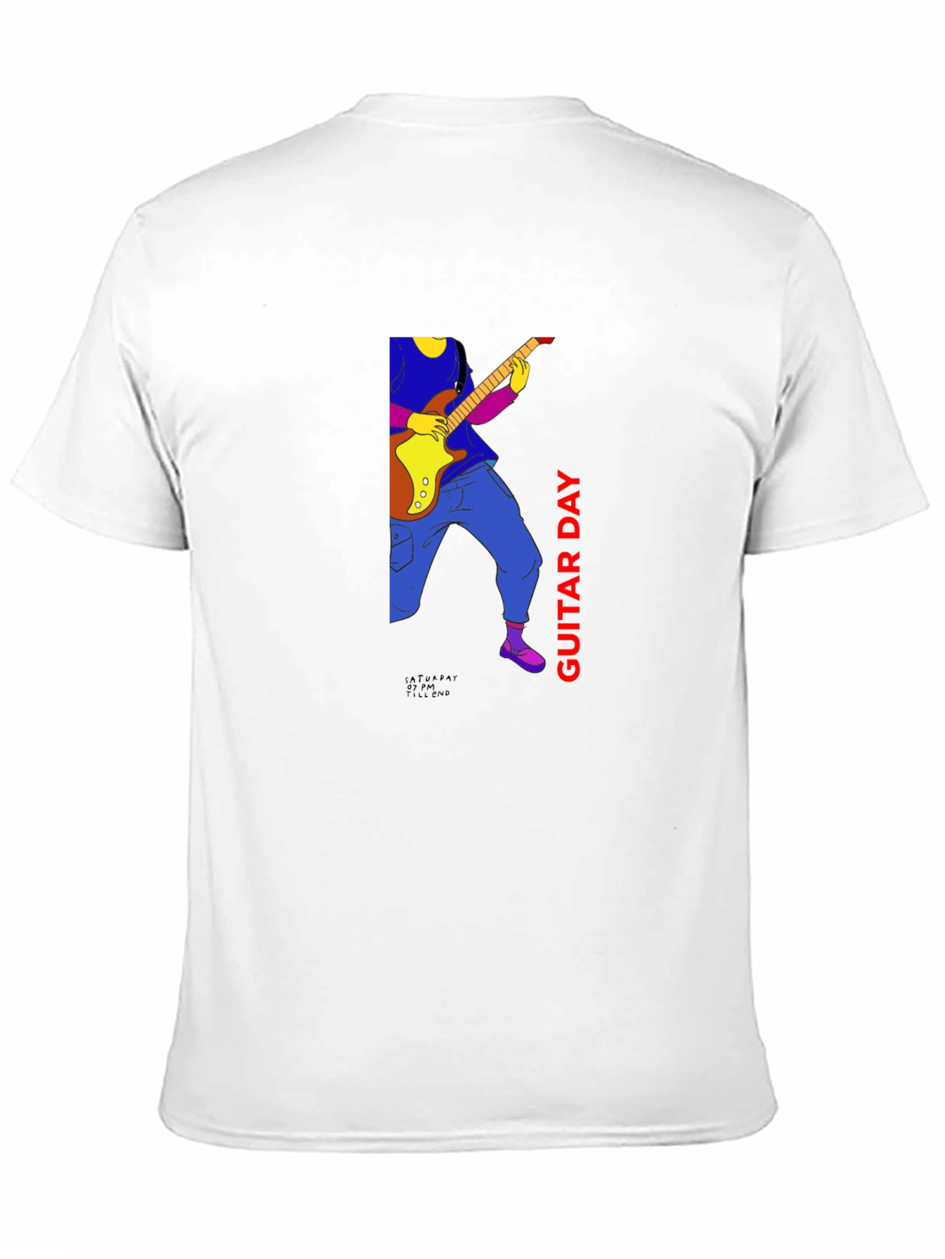 Guitar Day Graphic Tee - Black Unisex T-Shirt