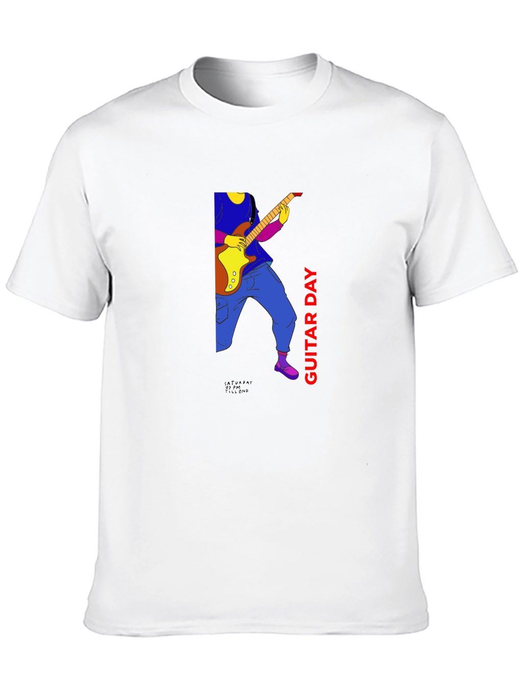 Guitar Day Graphic Tee - Black Unisex T-Shirt
