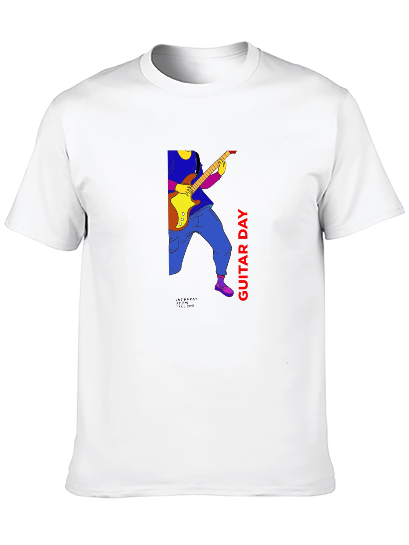 Guitar Day Graphic Tee - Black Unisex T-Shirt