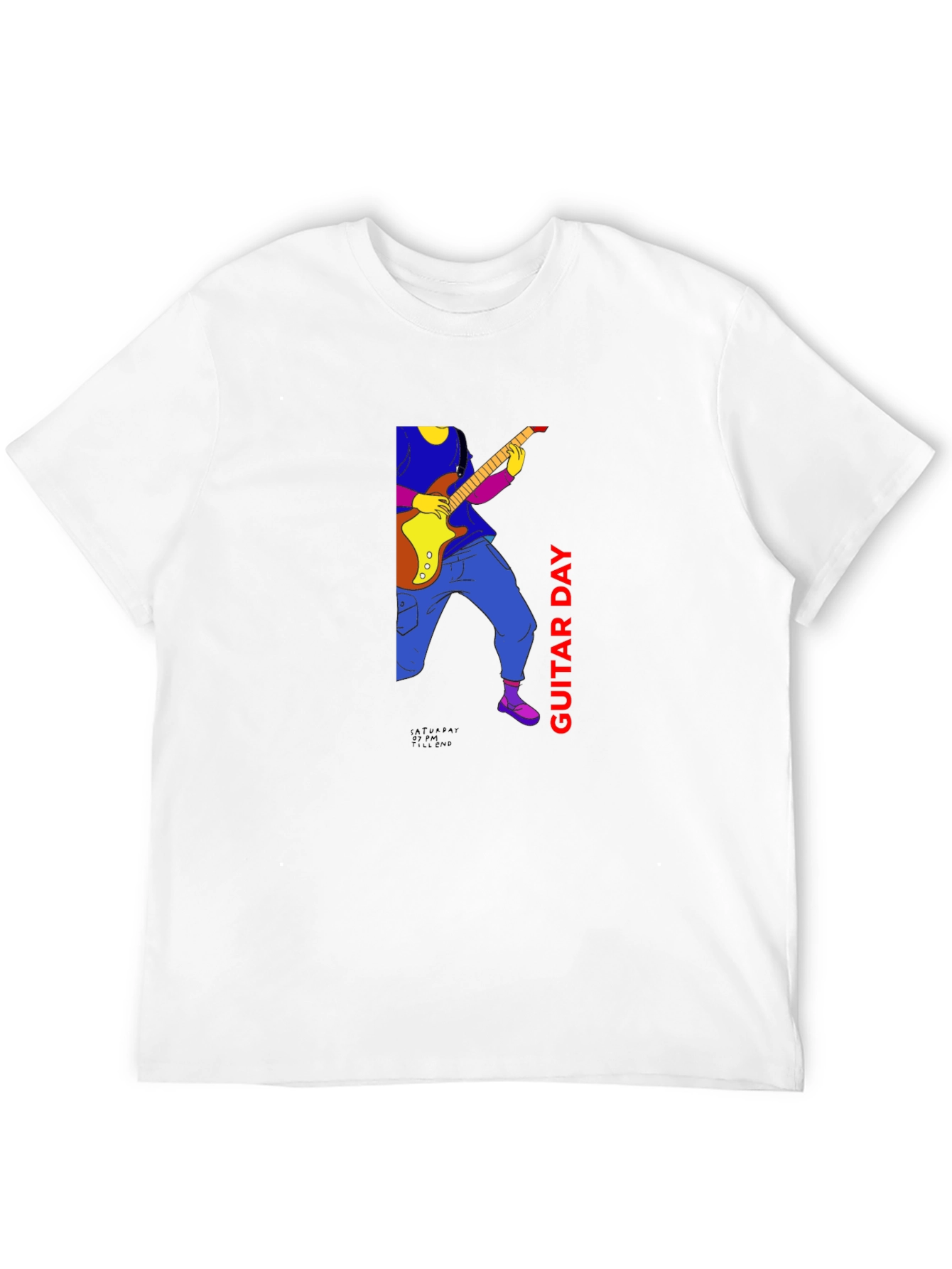 Guitar Day Graphic Tee - Black Unisex T-Shirt