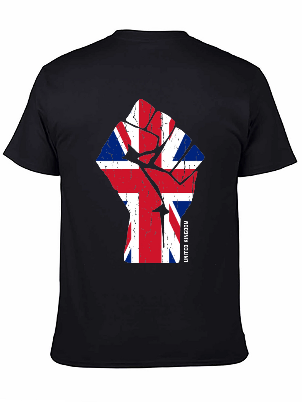 United Kingdom Flag Fist Graphic Tee
