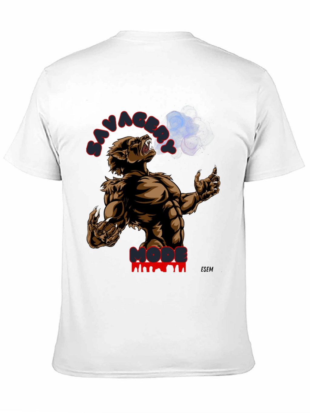 Savage Mode Graphic Print T-Shirt - Black
