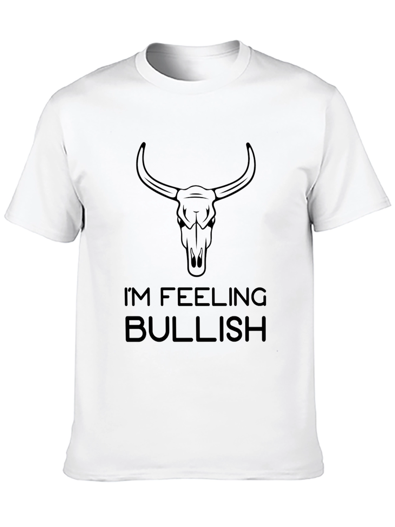Bullish Graphic Tee - Black Cotton T-Shirt