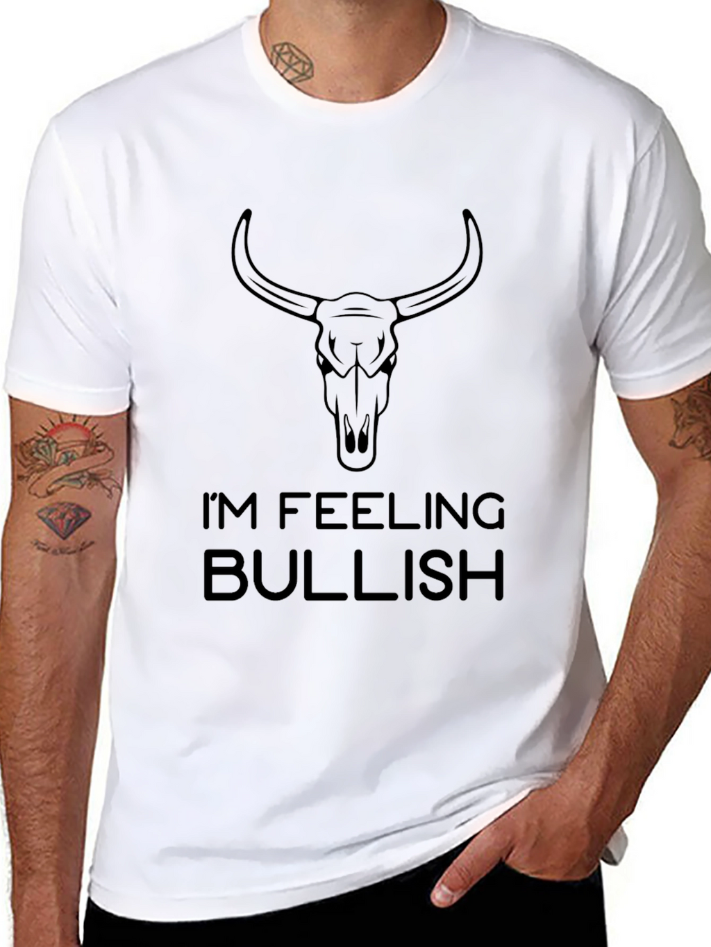 Bullish Graphic Tee - Black Cotton T-Shirt