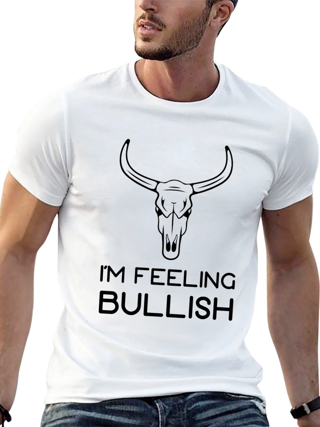 Bullish Graphic Tee - Black Cotton T-Shirt
