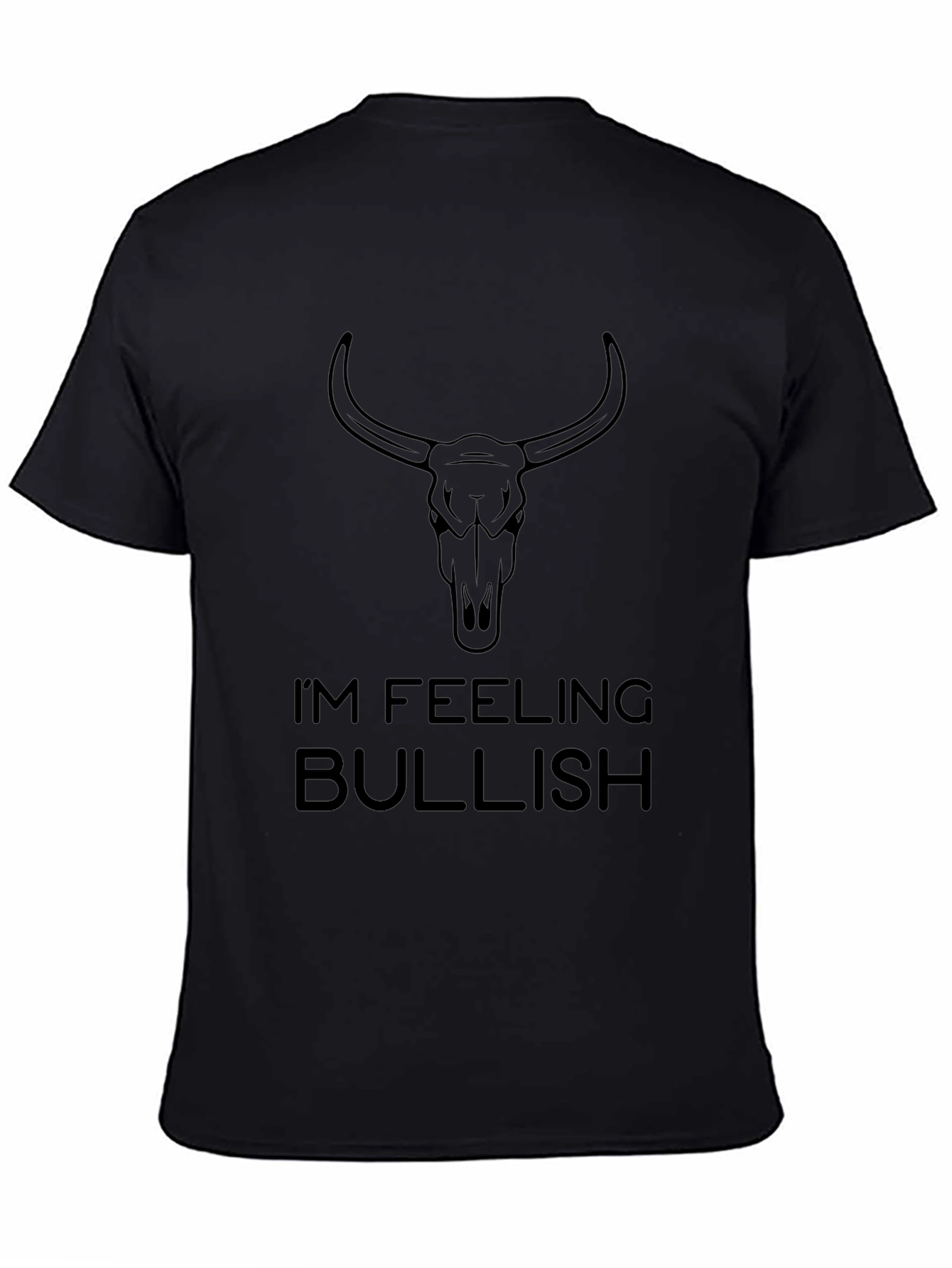 Bullish Graphic Tee - Black Cotton T-Shirt