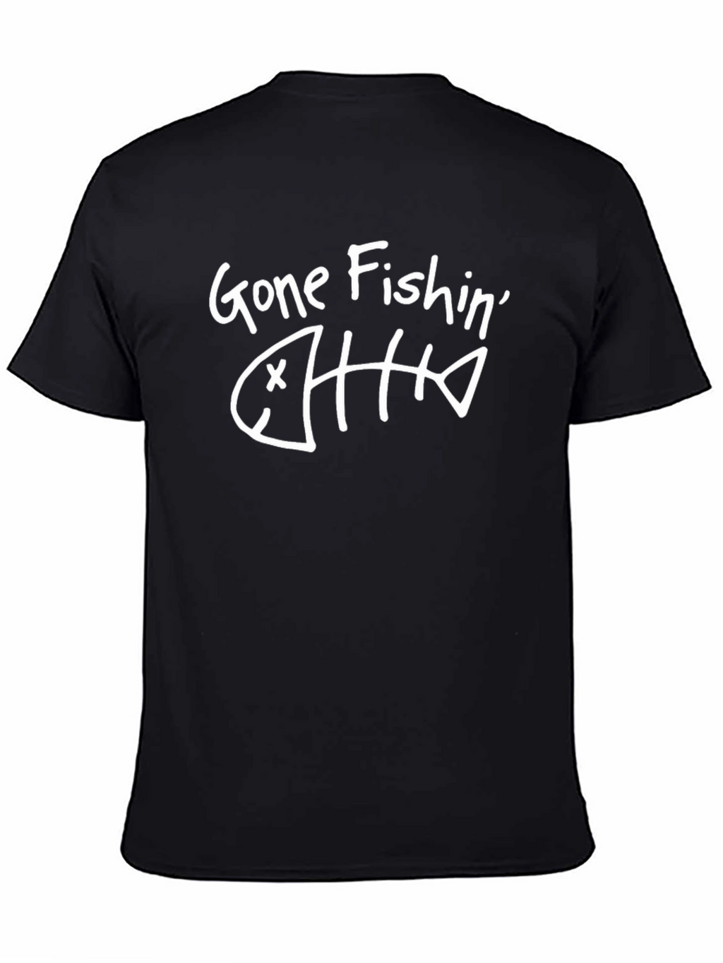 Gone Fishin T-Shirt - Funny Fishing Skeleton Tee