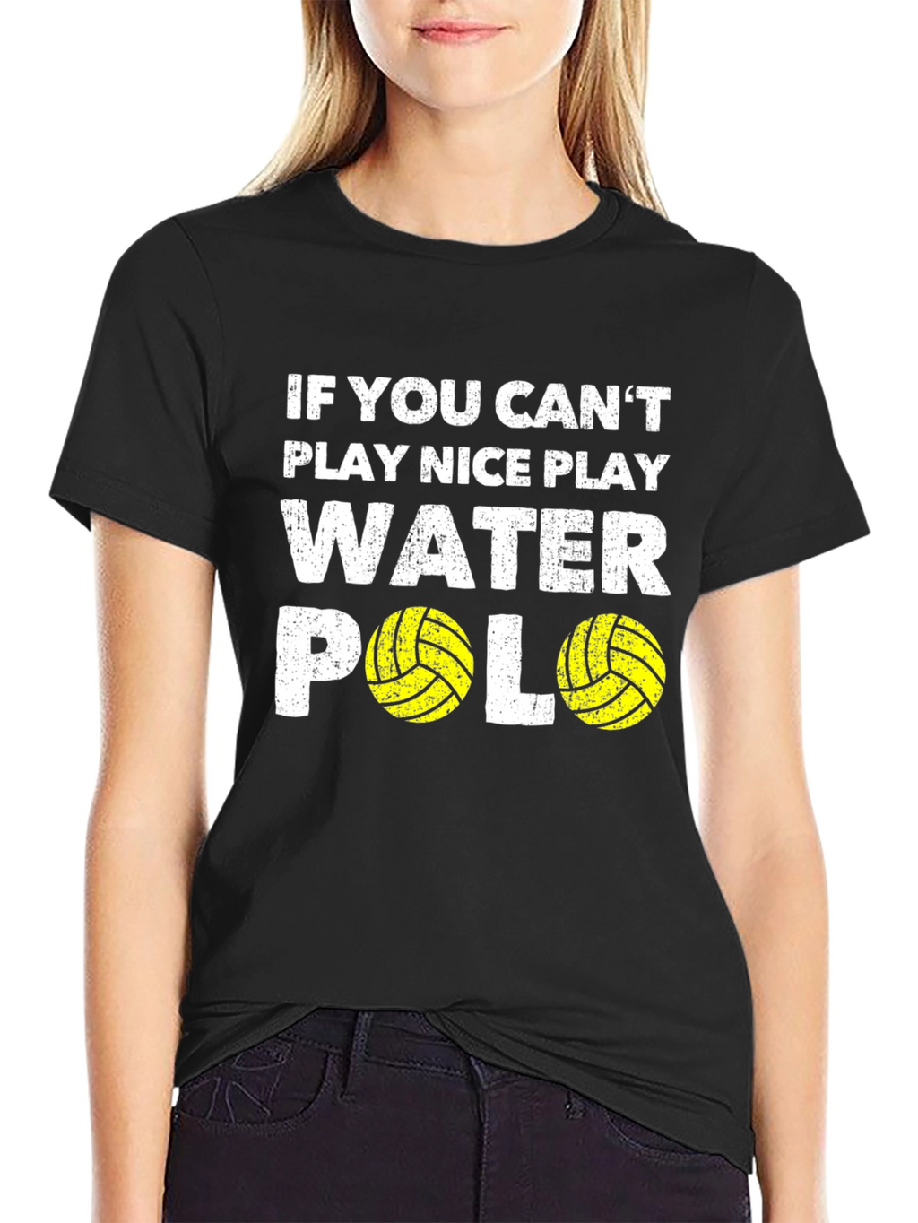 Funny Water Polo Player T-Shirt - Play Nice Tee