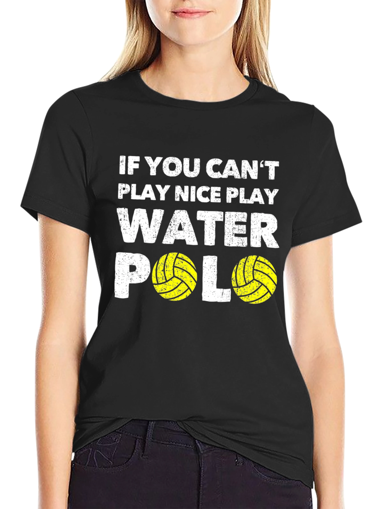Funny Water Polo Player T-Shirt - Play Nice Tee