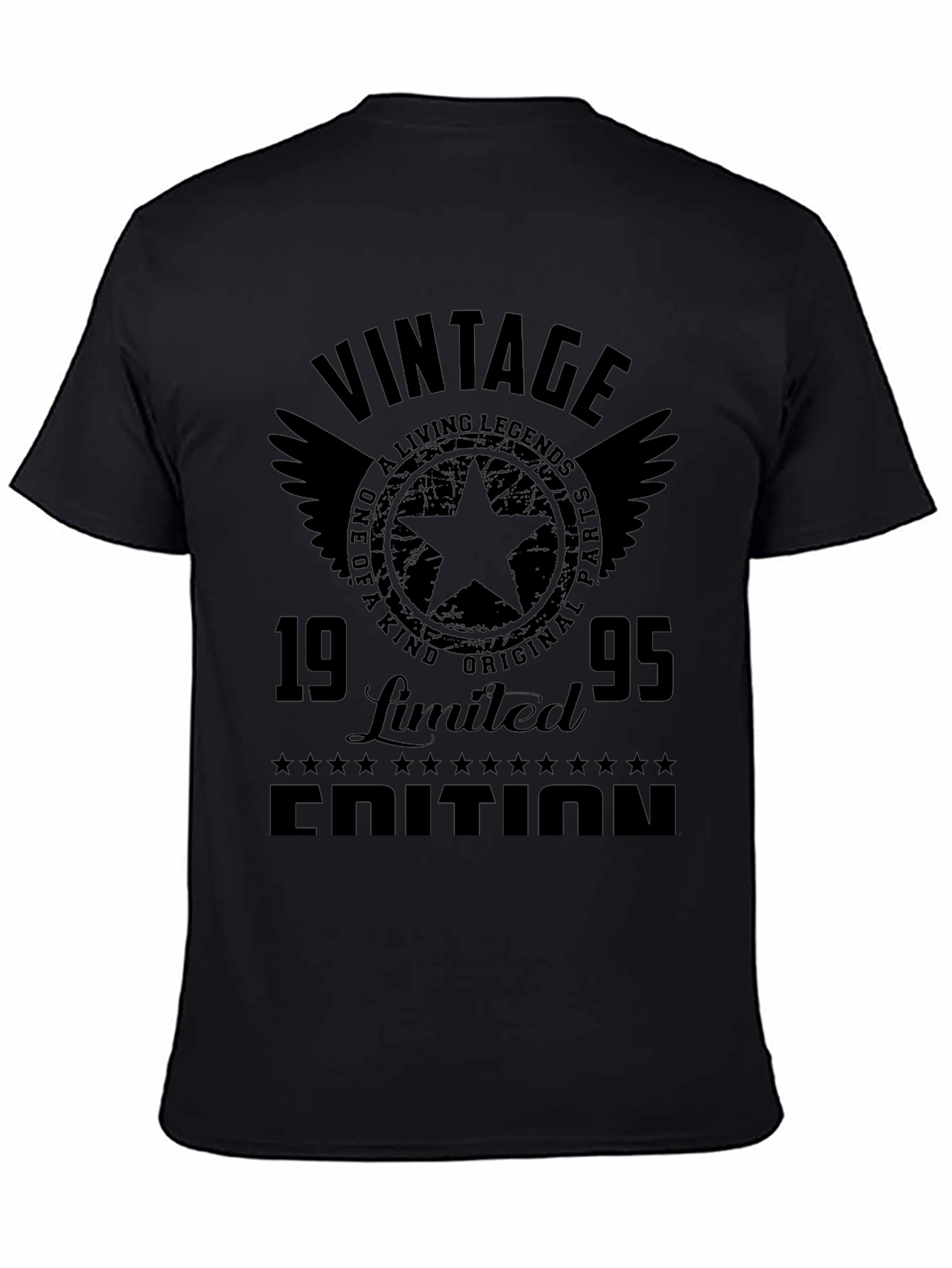 Vintage 1995 Limited Edition Black T-Shirt
