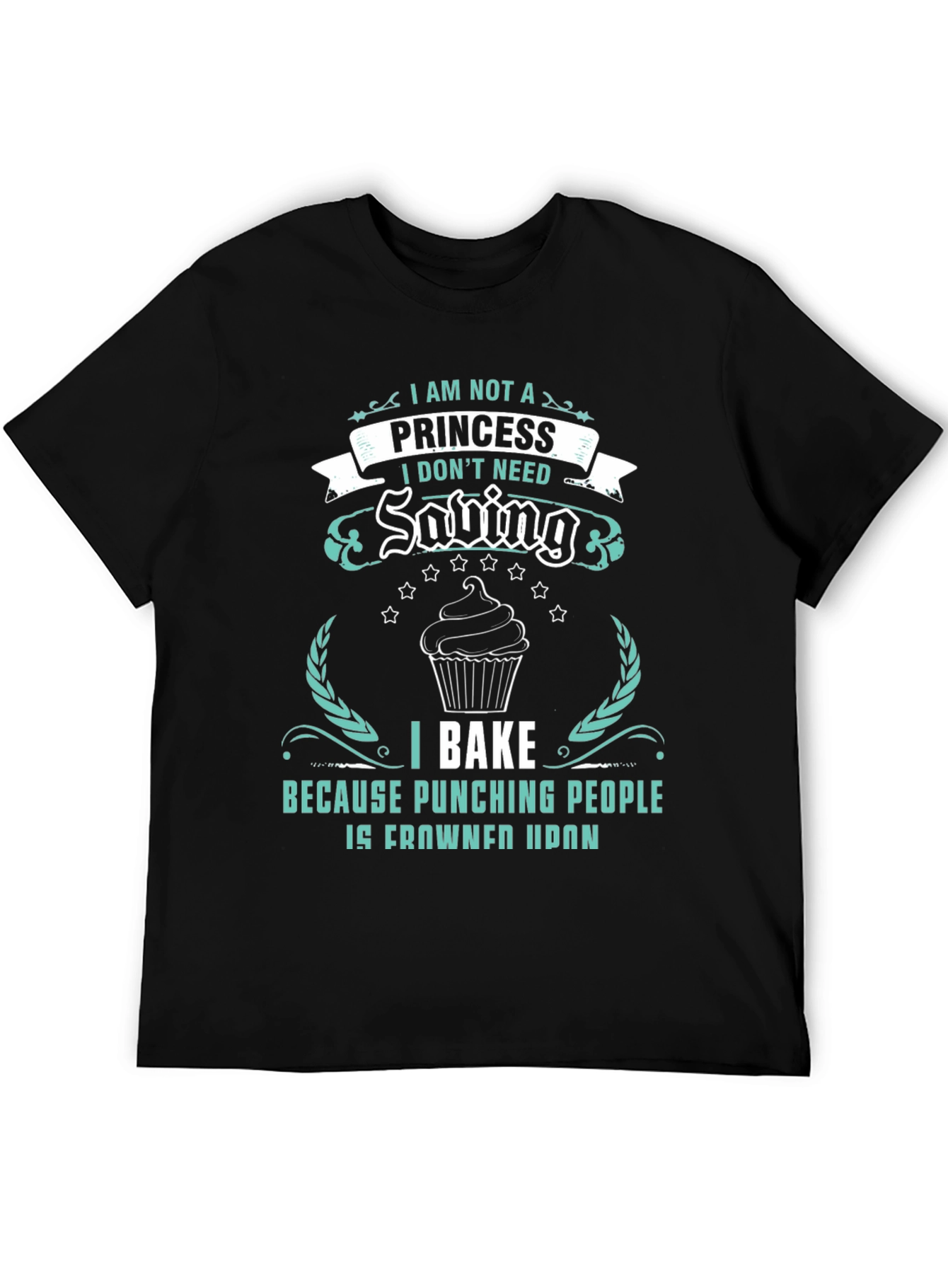 I Bake Because Punching People Is Frowned Upon T-Shirt