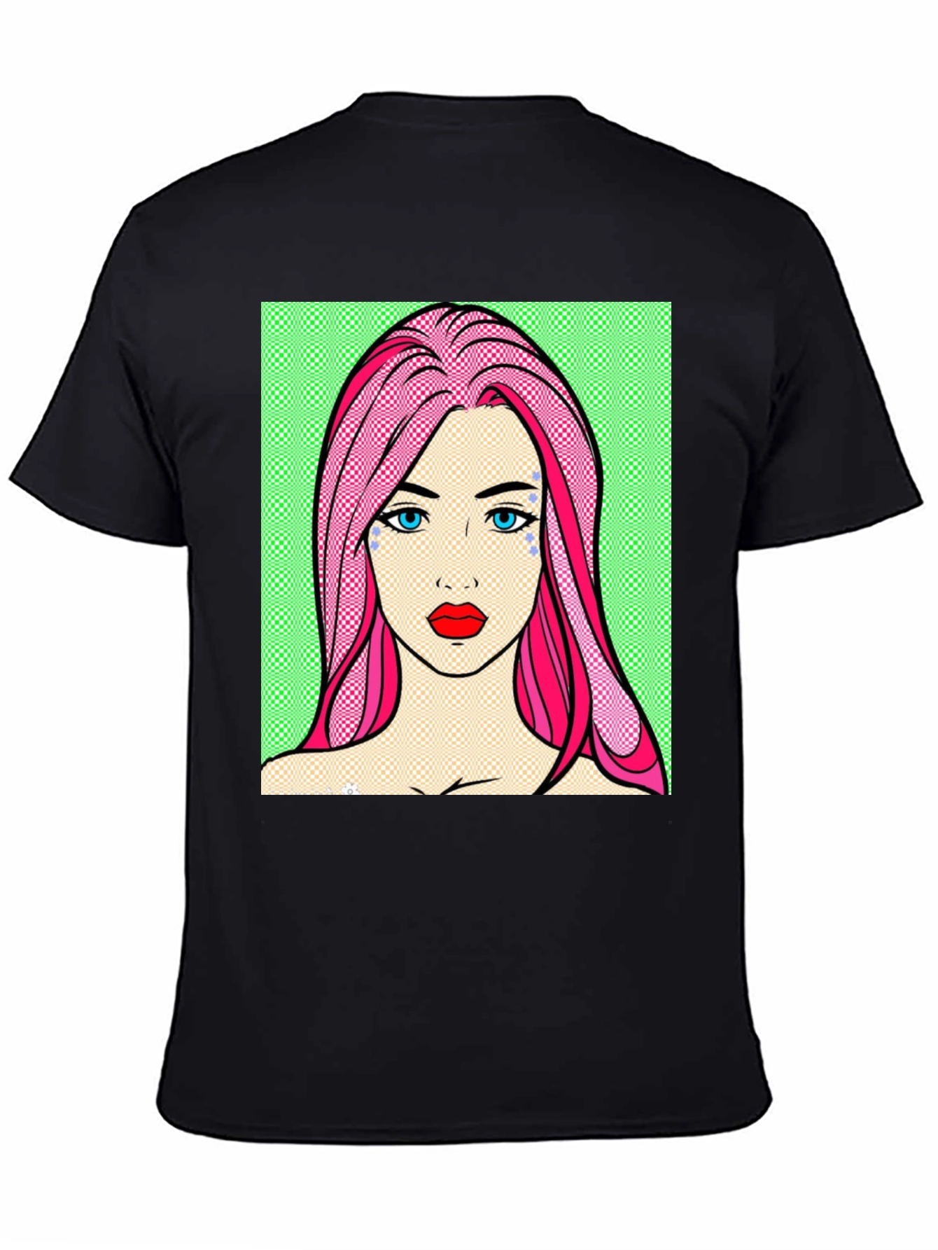 Pop Art Girl Graphic Tee - Unique Design