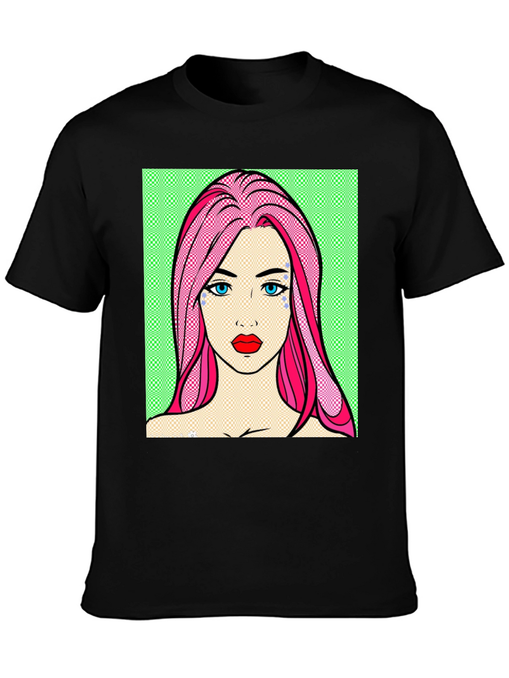 Pop Art Girl Graphic Tee - Unique Design
