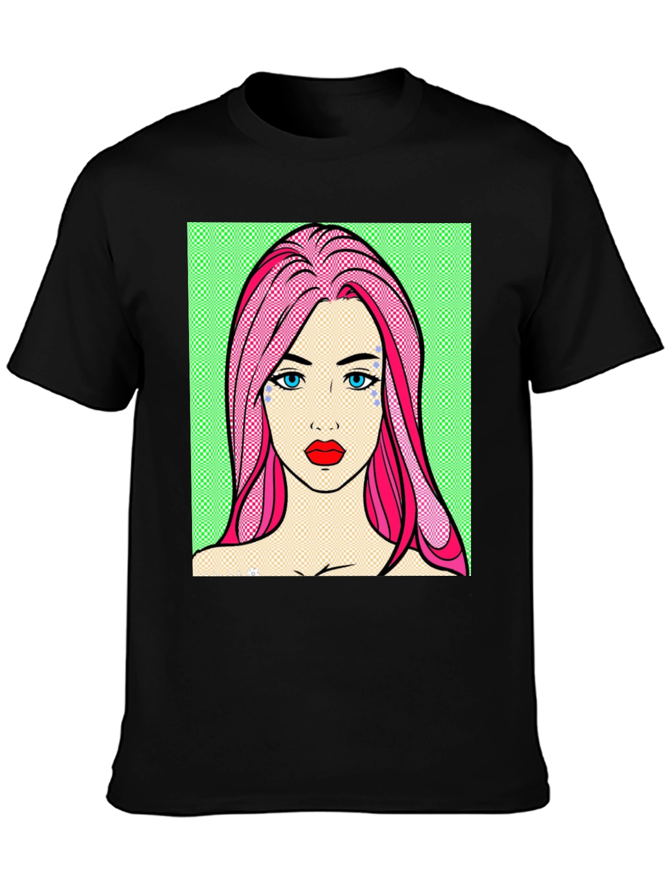Pop Art Girl Graphic Tee - Unique Design