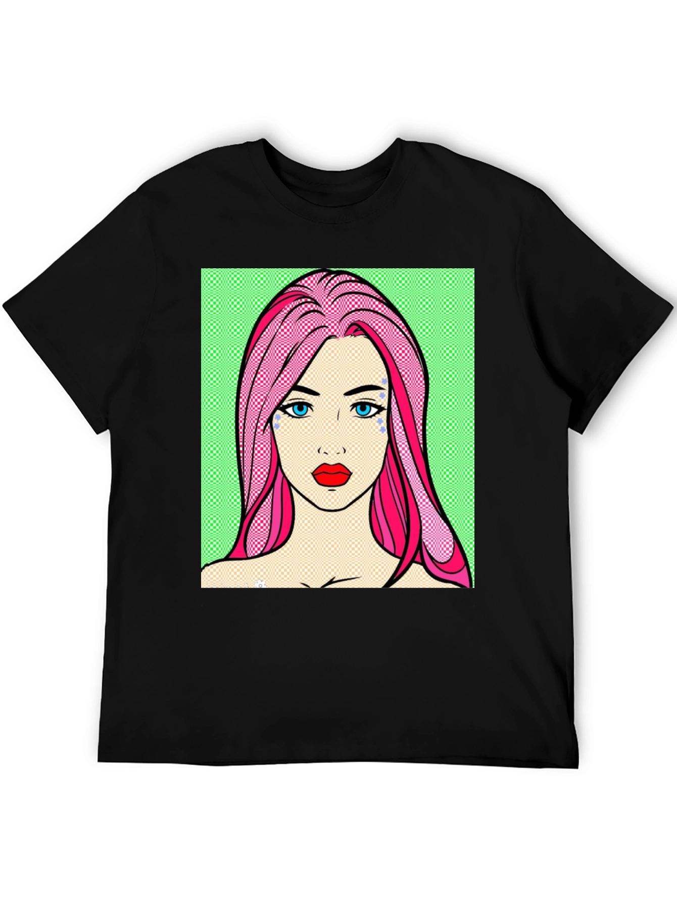 Pop Art Girl Graphic Tee - Unique Design