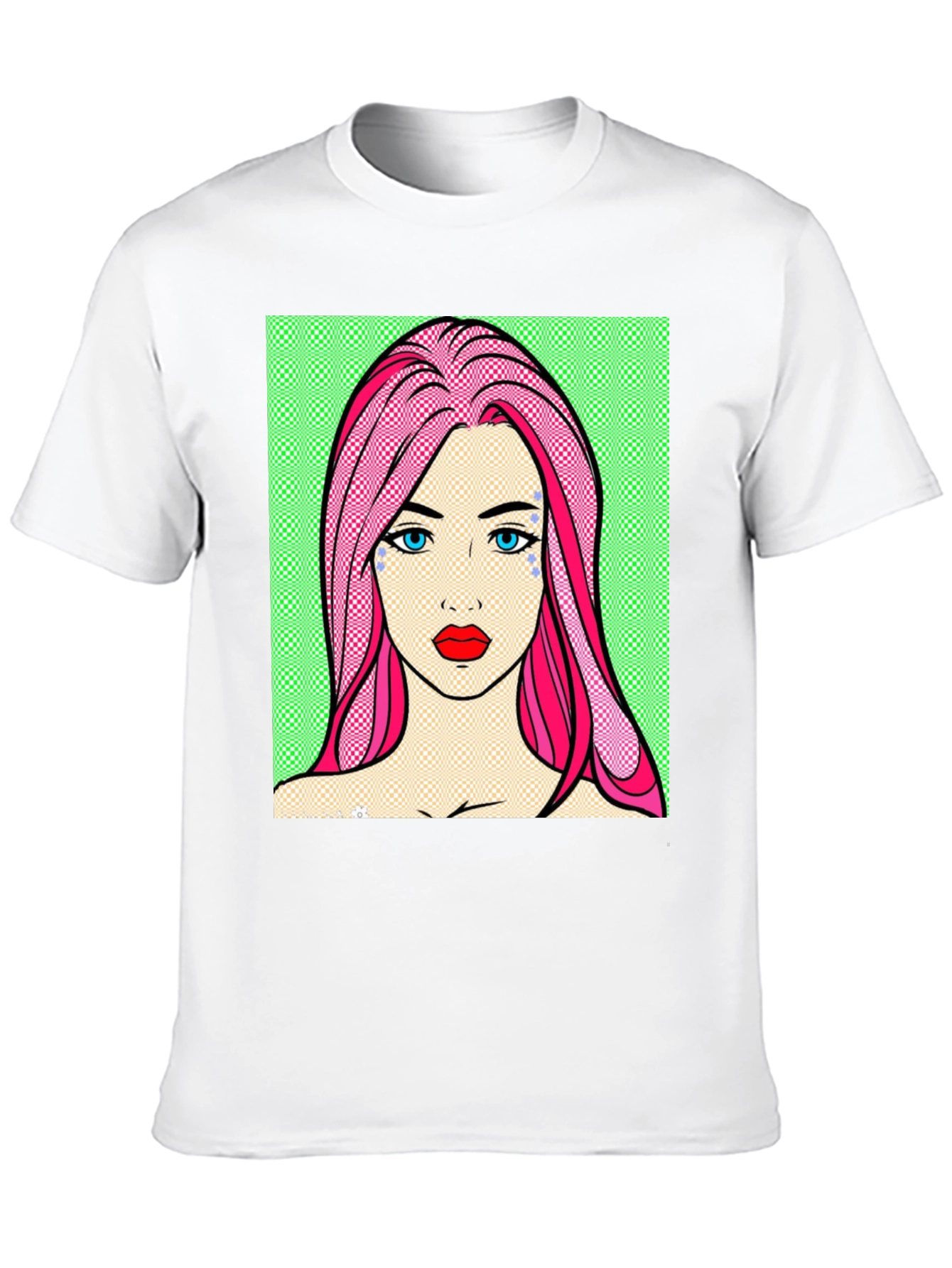 Pop Art Girl Graphic Tee - Unique Design