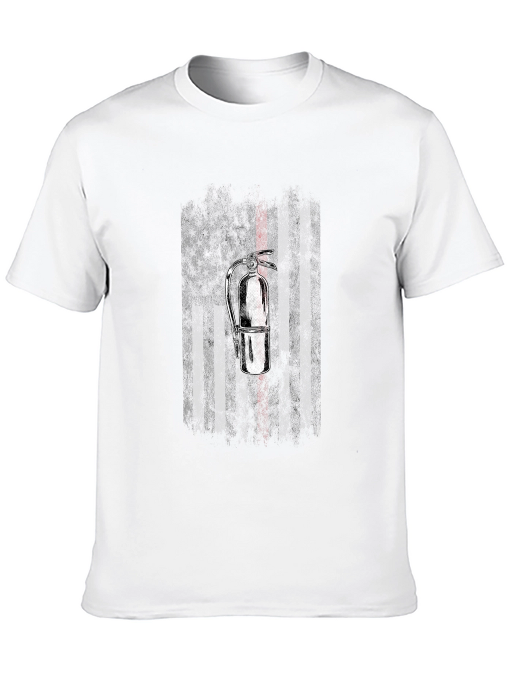 Firefighter American Flag Extinguisher T-Shirt