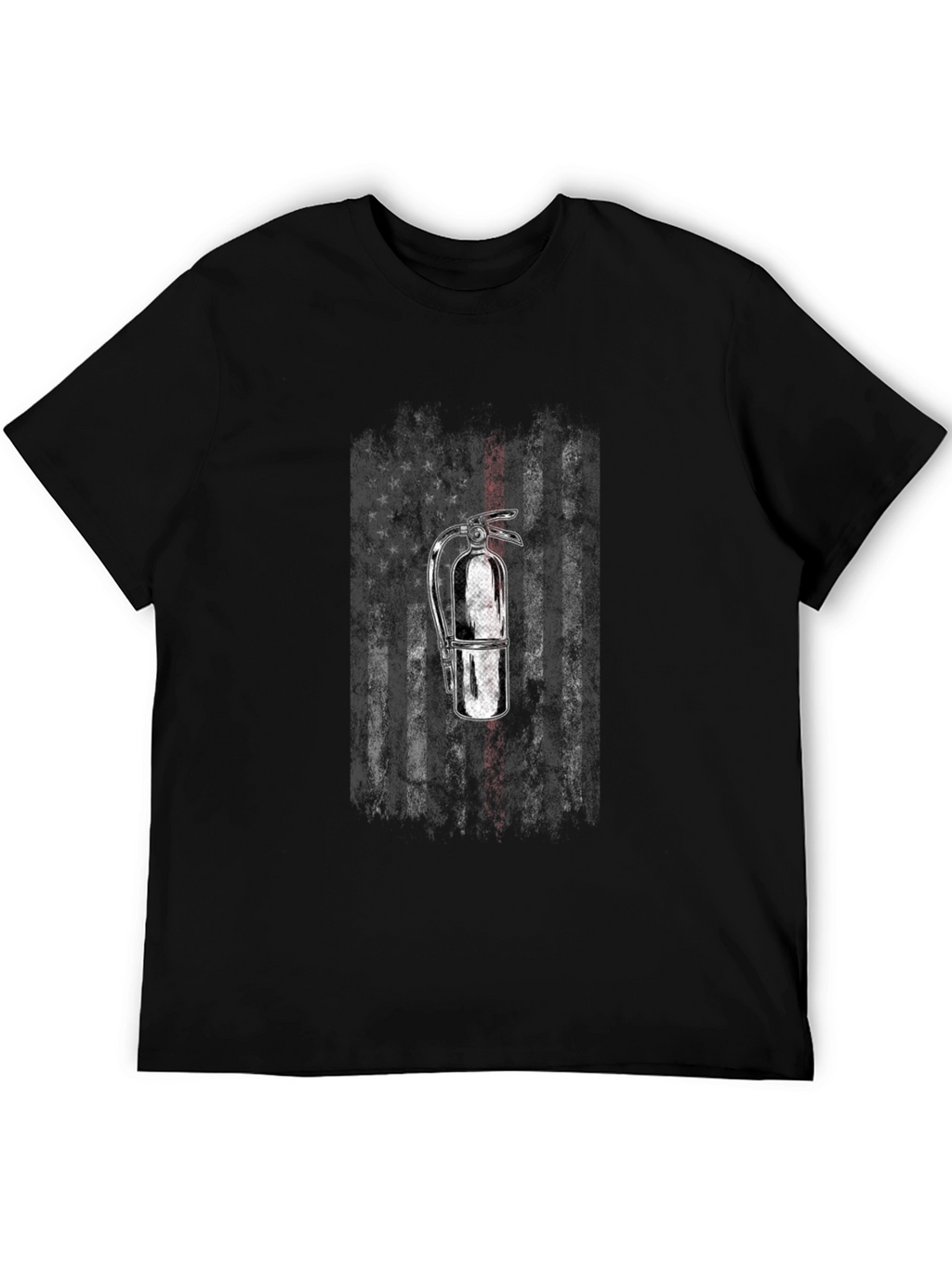 Firefighter American Flag Extinguisher T-Shirt