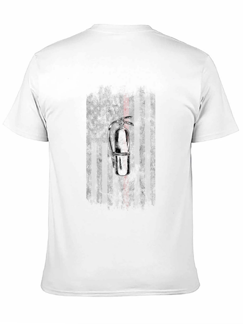 Firefighter American Flag Extinguisher T-Shirt
