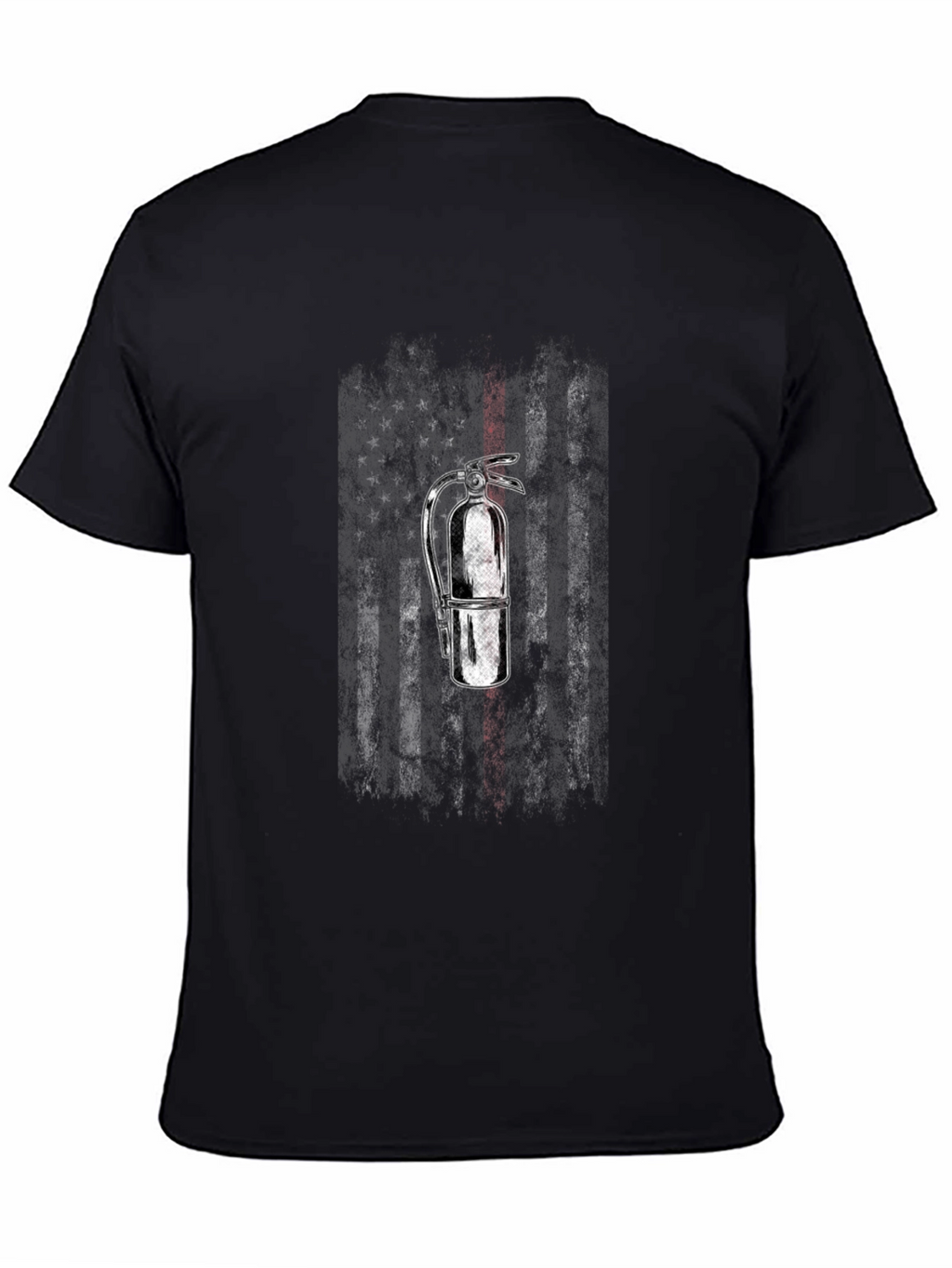 Firefighter American Flag Extinguisher T-Shirt