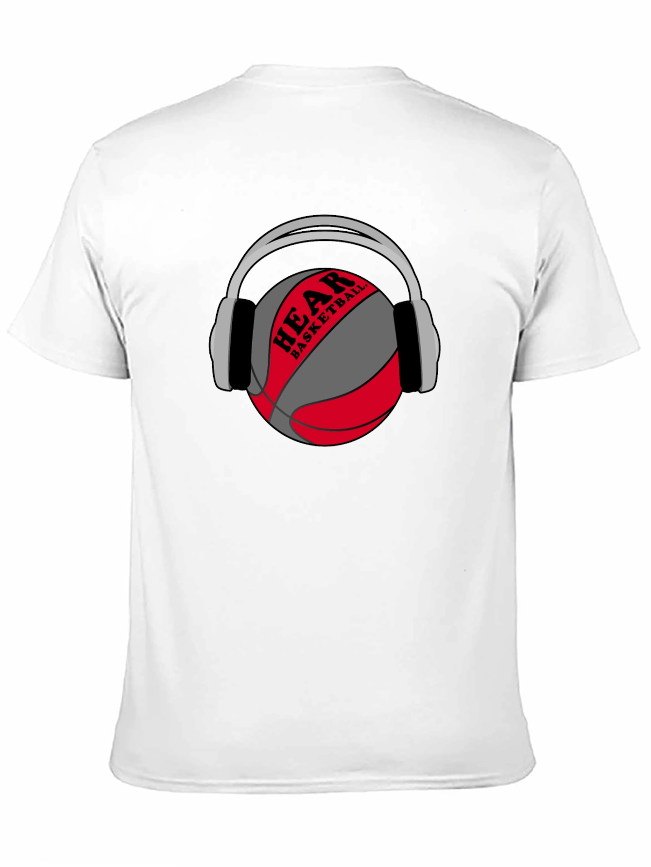 Hear Basketball Graphic Tee - Black