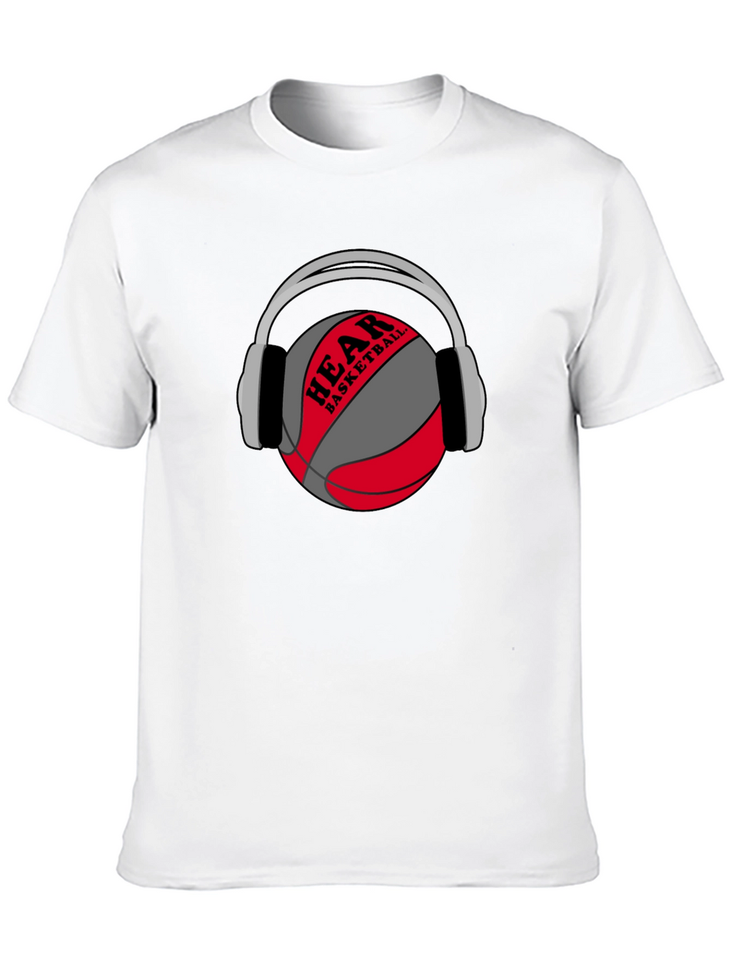 Hear Basketball Graphic Tee - Black