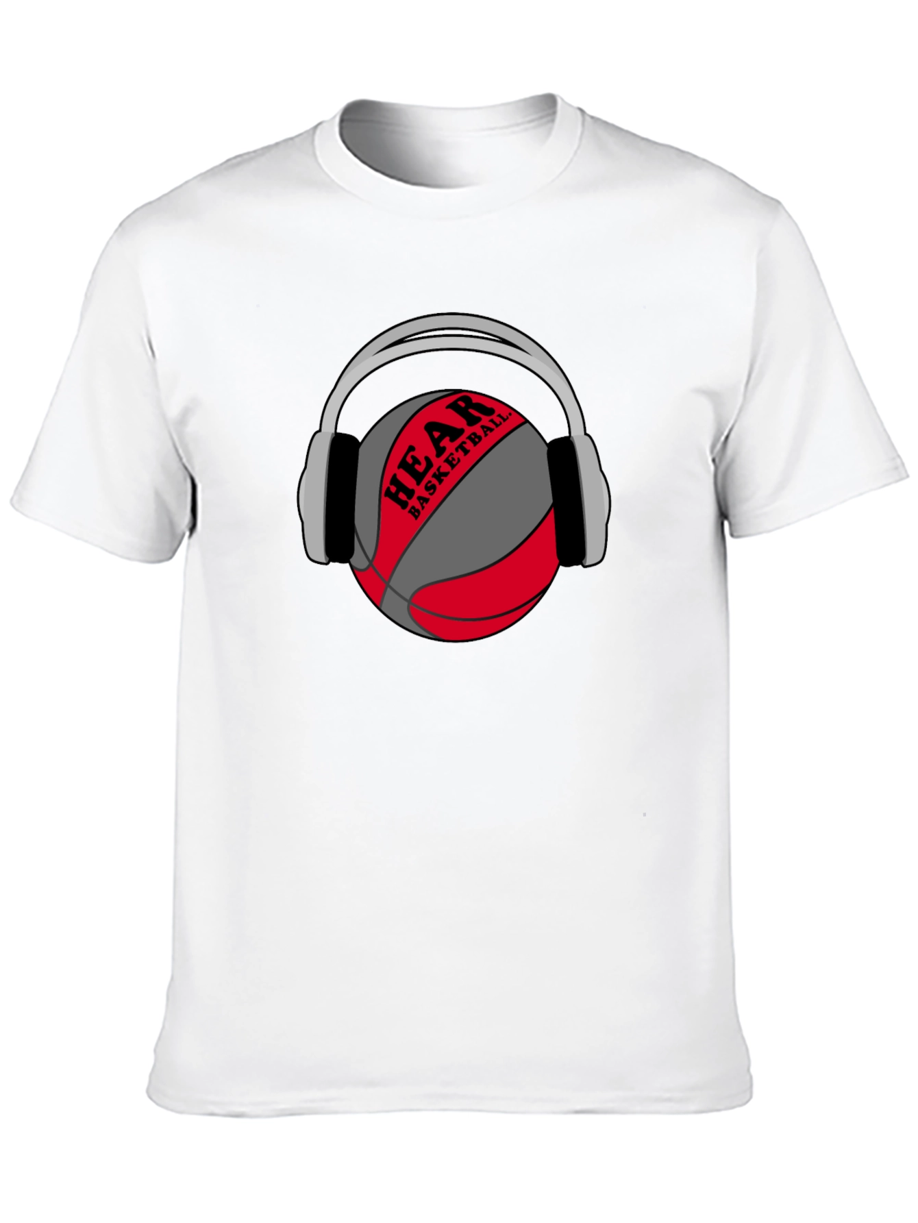 Hear Basketball Graphic Tee - Black