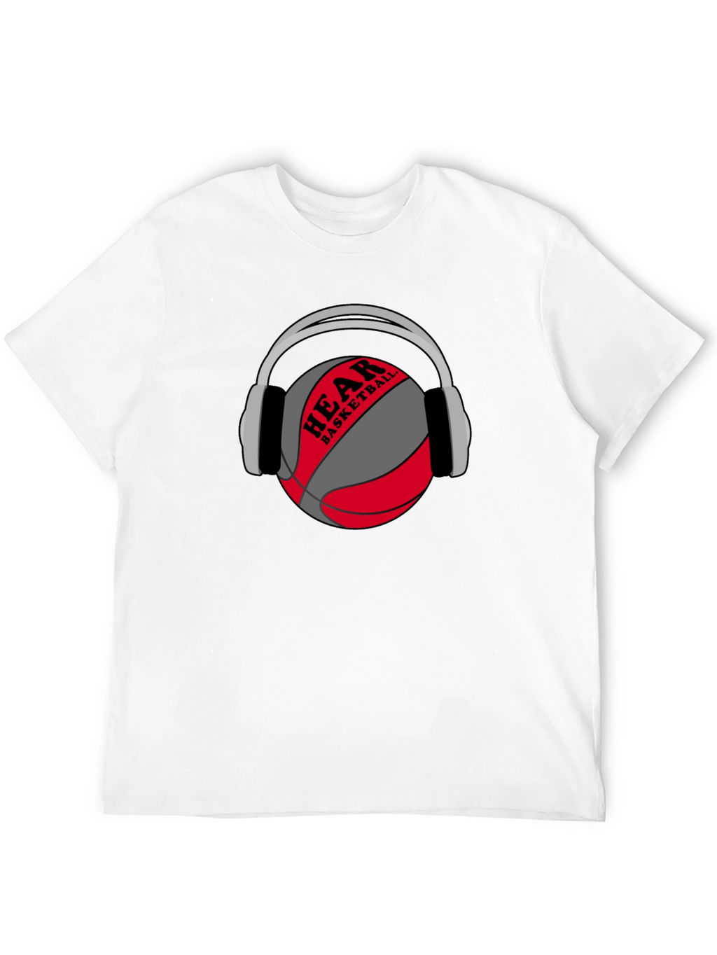 Hear Basketball Graphic Tee - Black