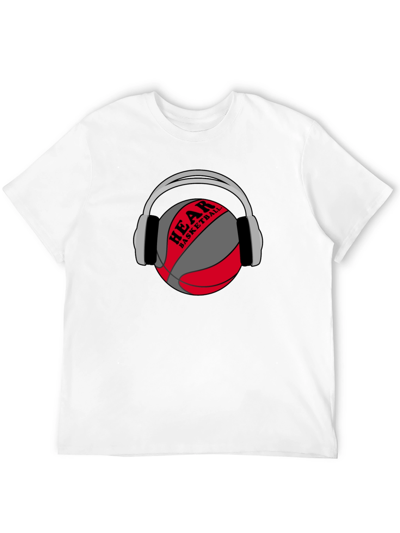 Hear Basketball Graphic Tee - Black