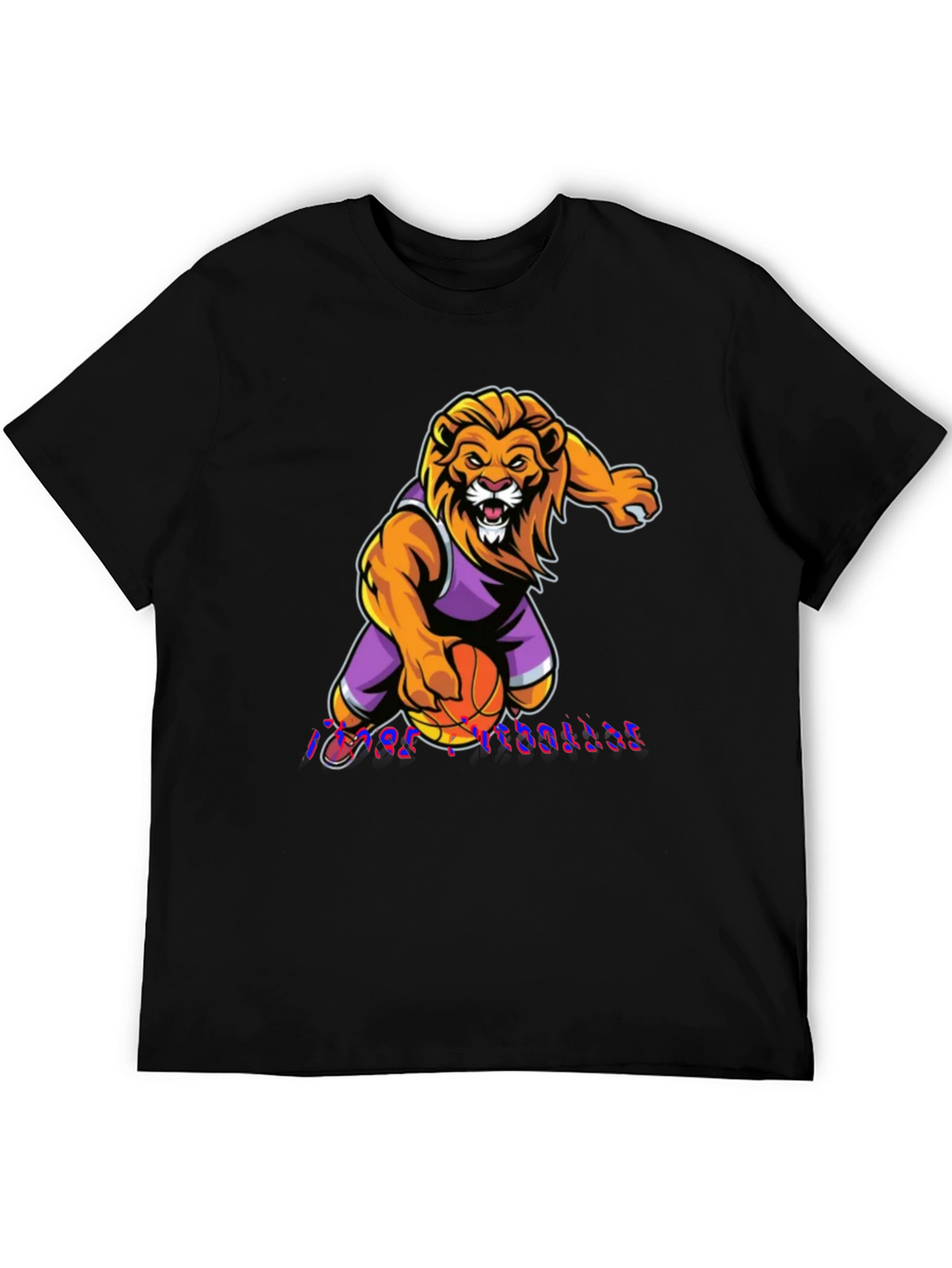 Lion Basketball Graphic Tee - Cool Sportswear