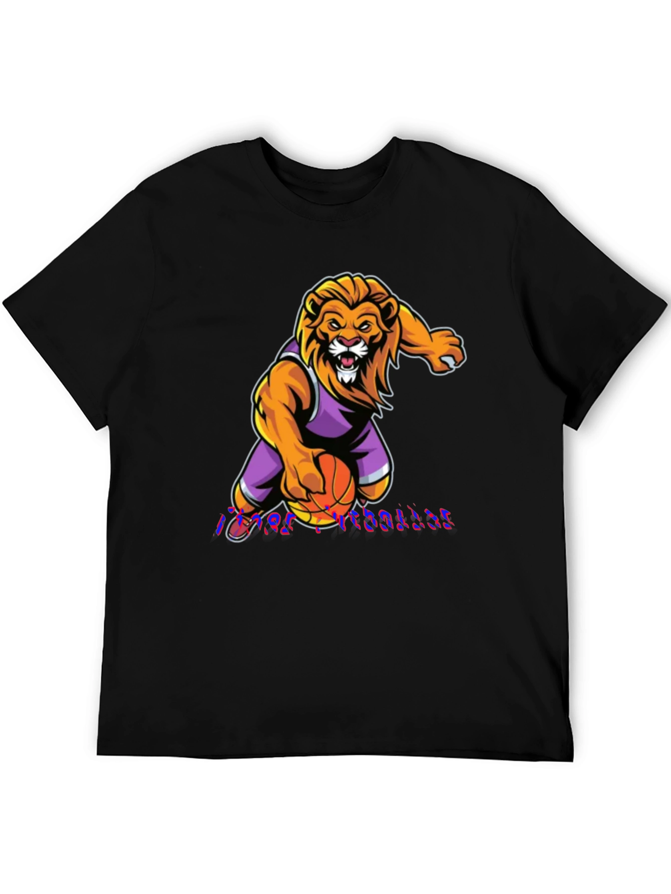 Lion Basketball Graphic Tee - Cool Sportswear
