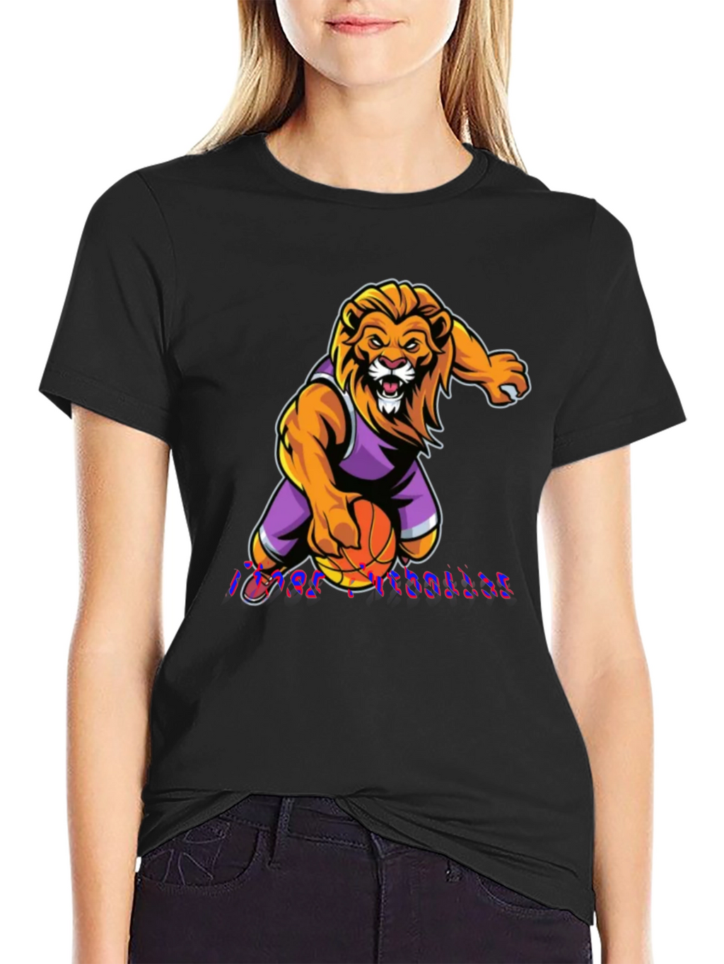 Lion Basketball Graphic Tee - Cool Sportswear