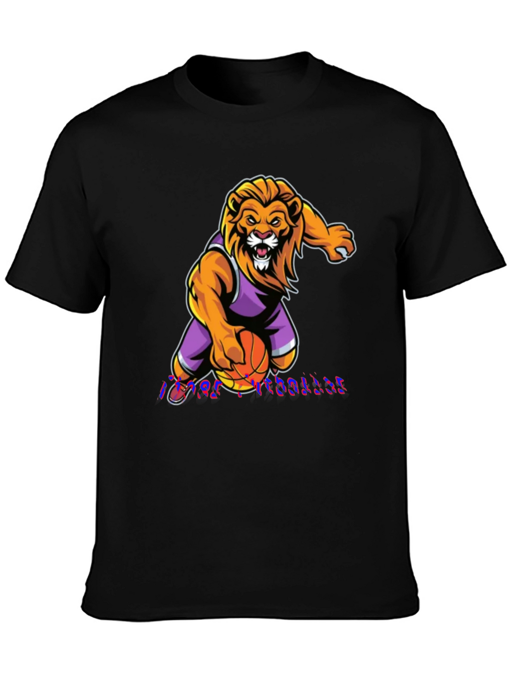 Lion Basketball Graphic Tee - Cool Sportswear