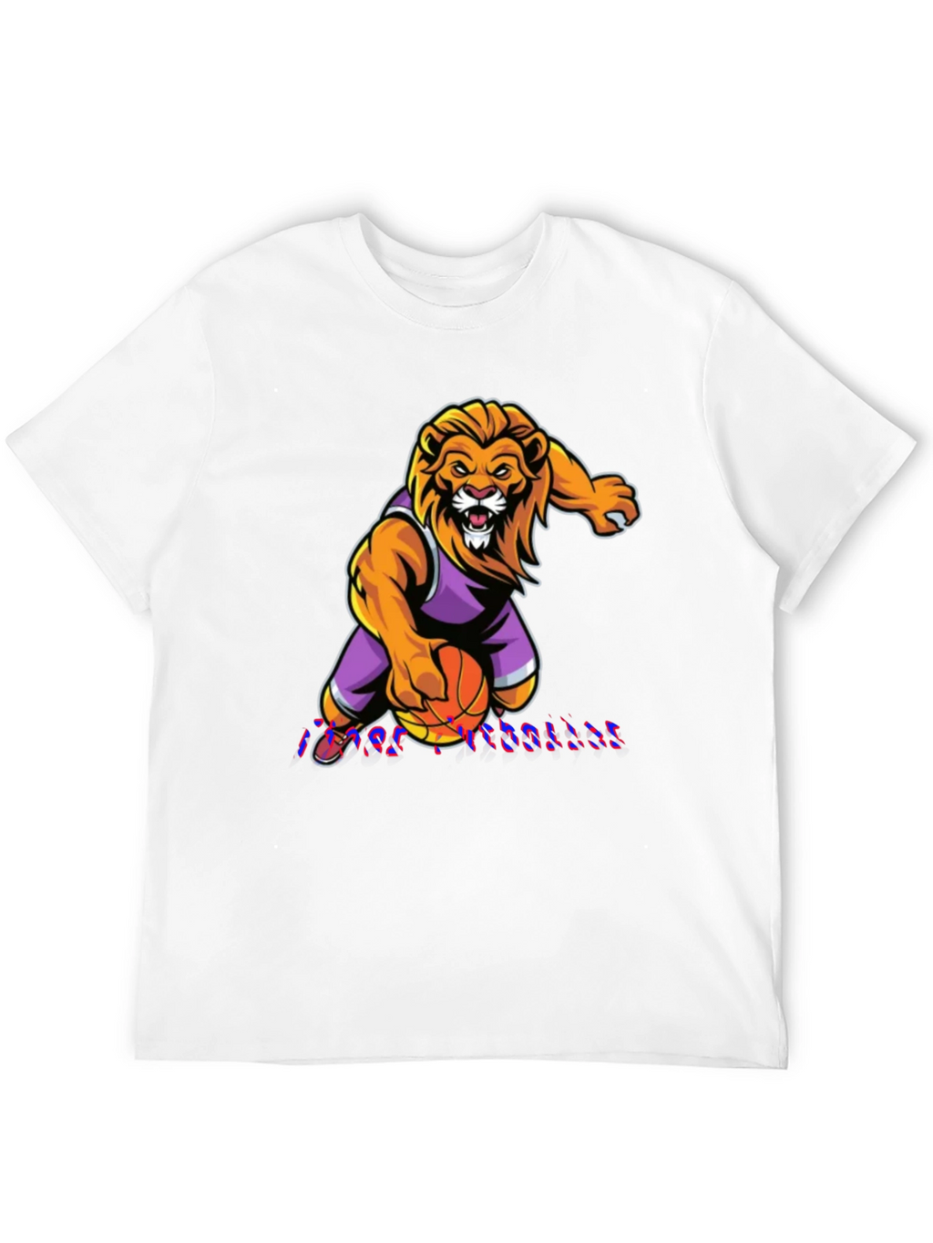 Lion Basketball Graphic Tee - Cool Sportswear