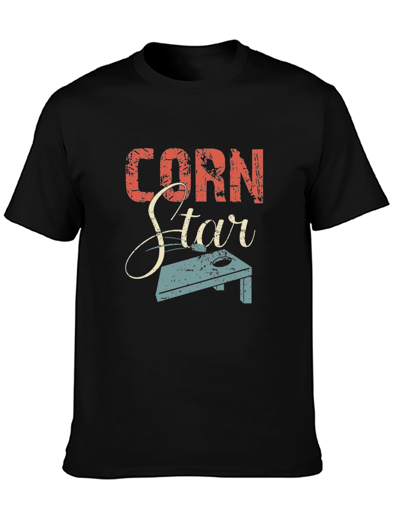 Corn Star Graphic Tee - Cornhole Fan Shirt