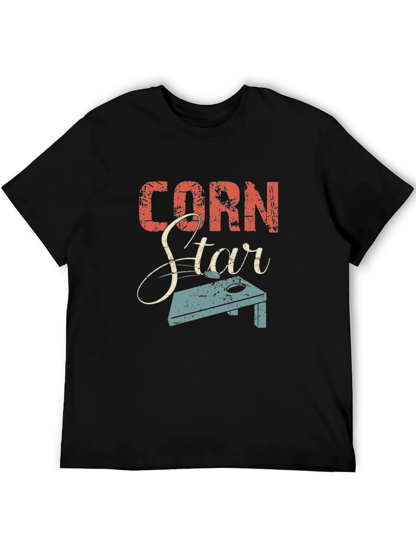 Corn Star Graphic Tee - Cornhole Fan Shirt