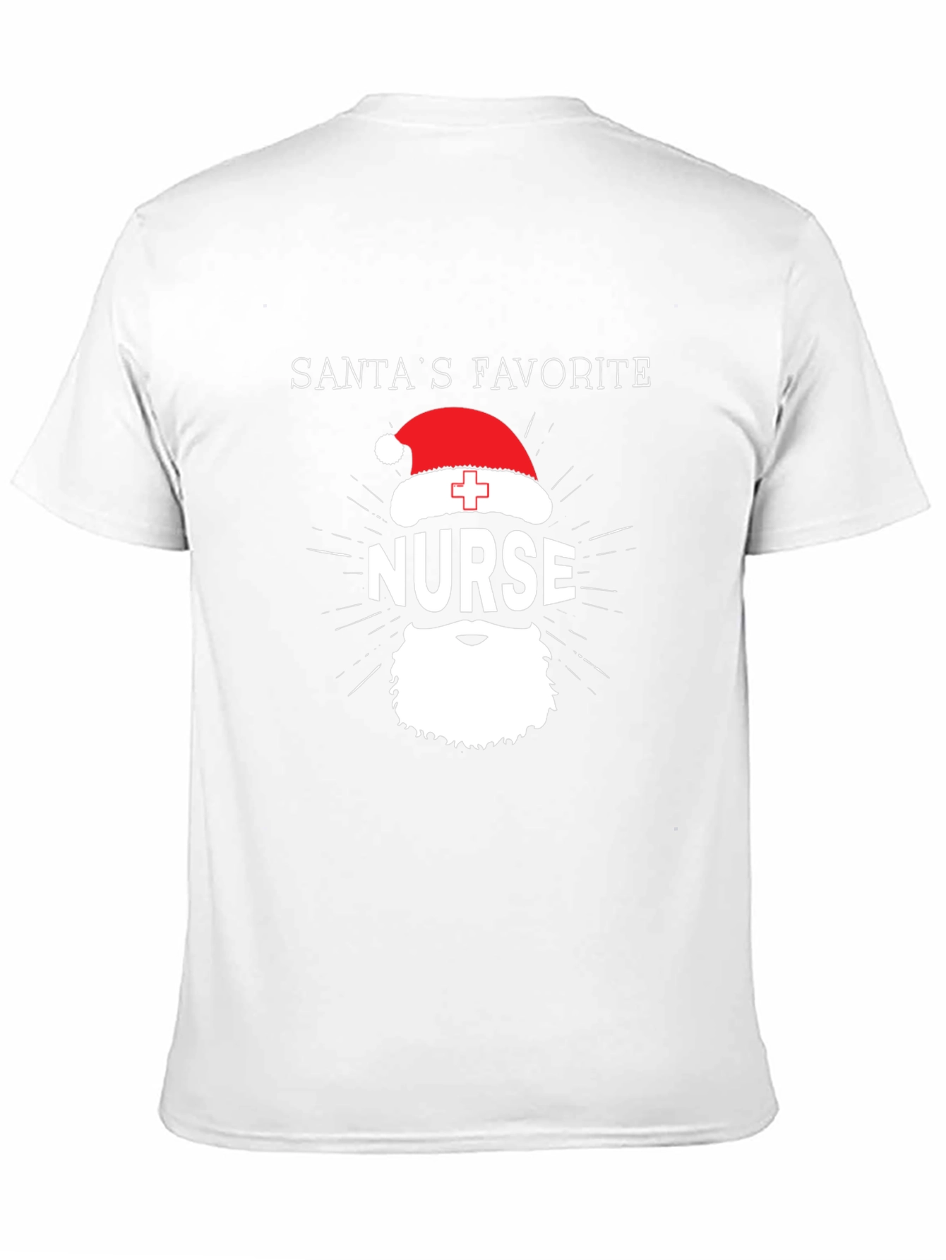 Santas Favorite Nurse T-Shirt - Christmas Holiday Tee