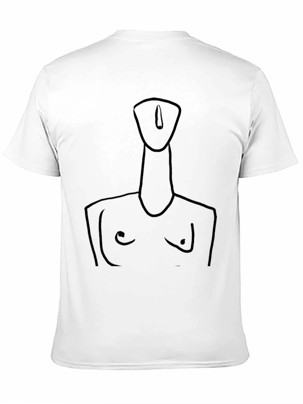 Abstract Line Art Tee - Modern Black T-Shirt