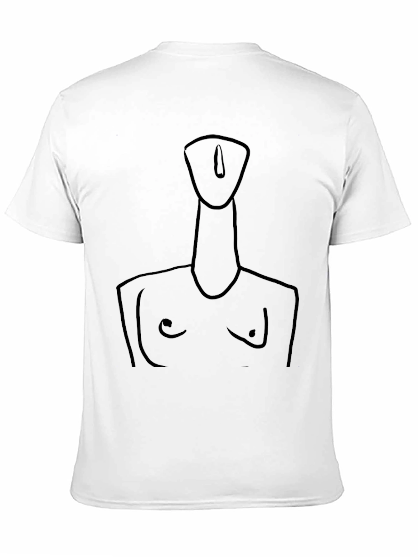 Abstract Line Art Tee - Modern Black T-Shirt