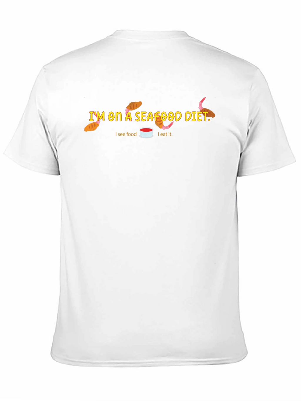 Seafood Diet Funny Graphic T-Shirt